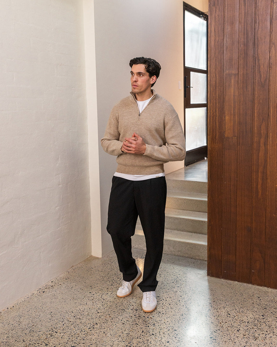 Dust Quarter Zip Knit
