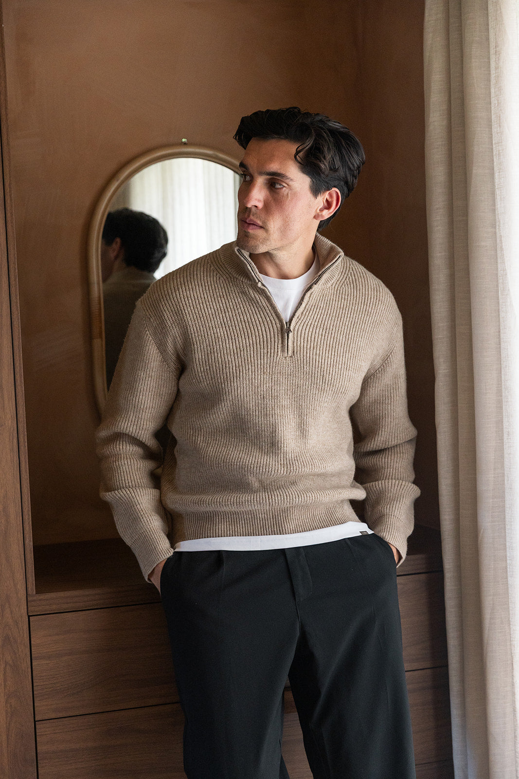 Dust Quarter Zip Knit