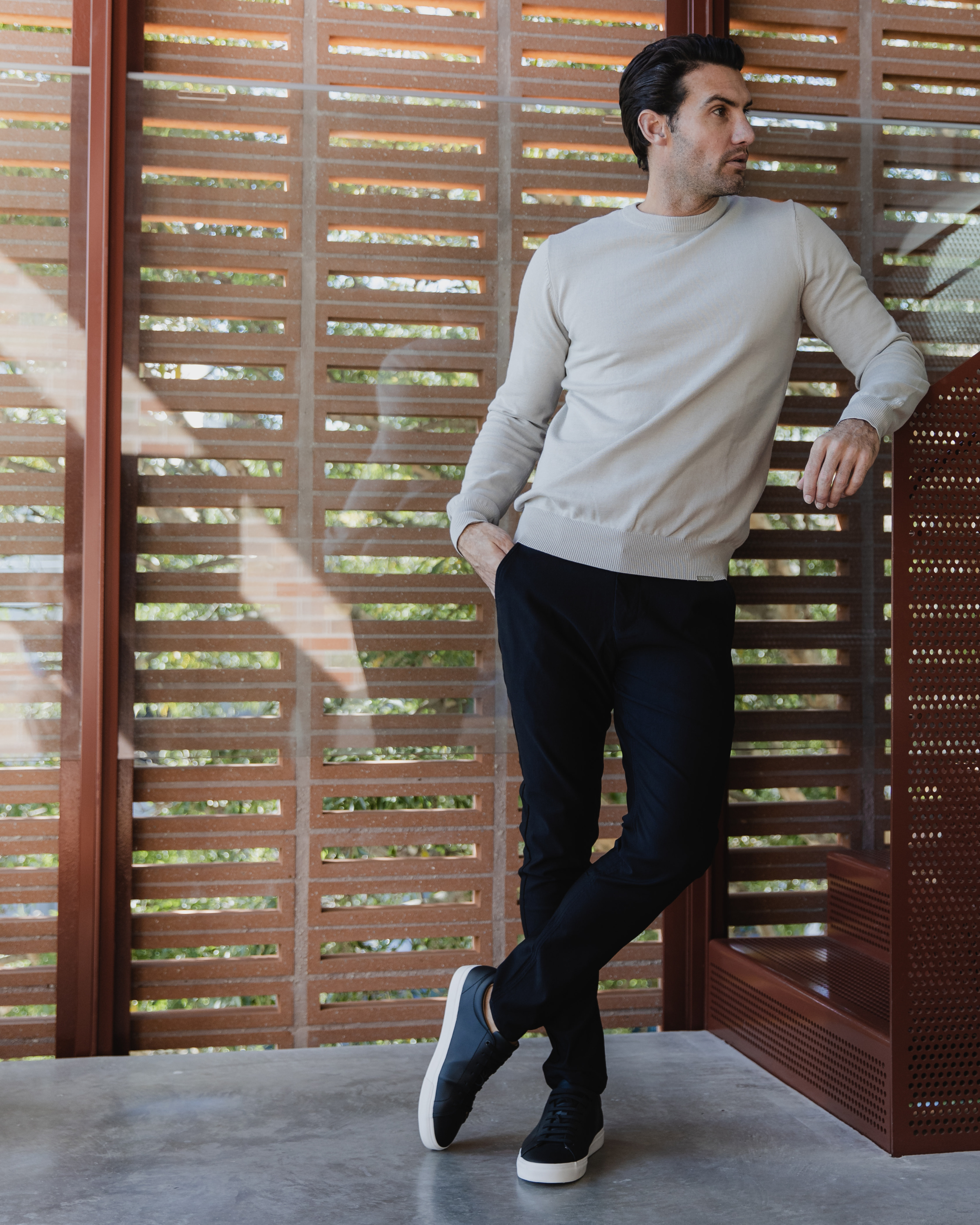 Black Slim Fit Chino