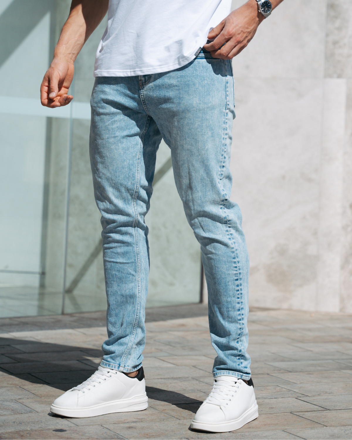 Vintage Blue Slim Fit Jeans