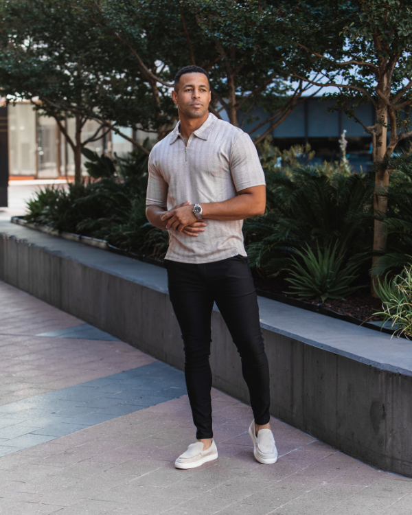 Black Skinny Fit Chino
