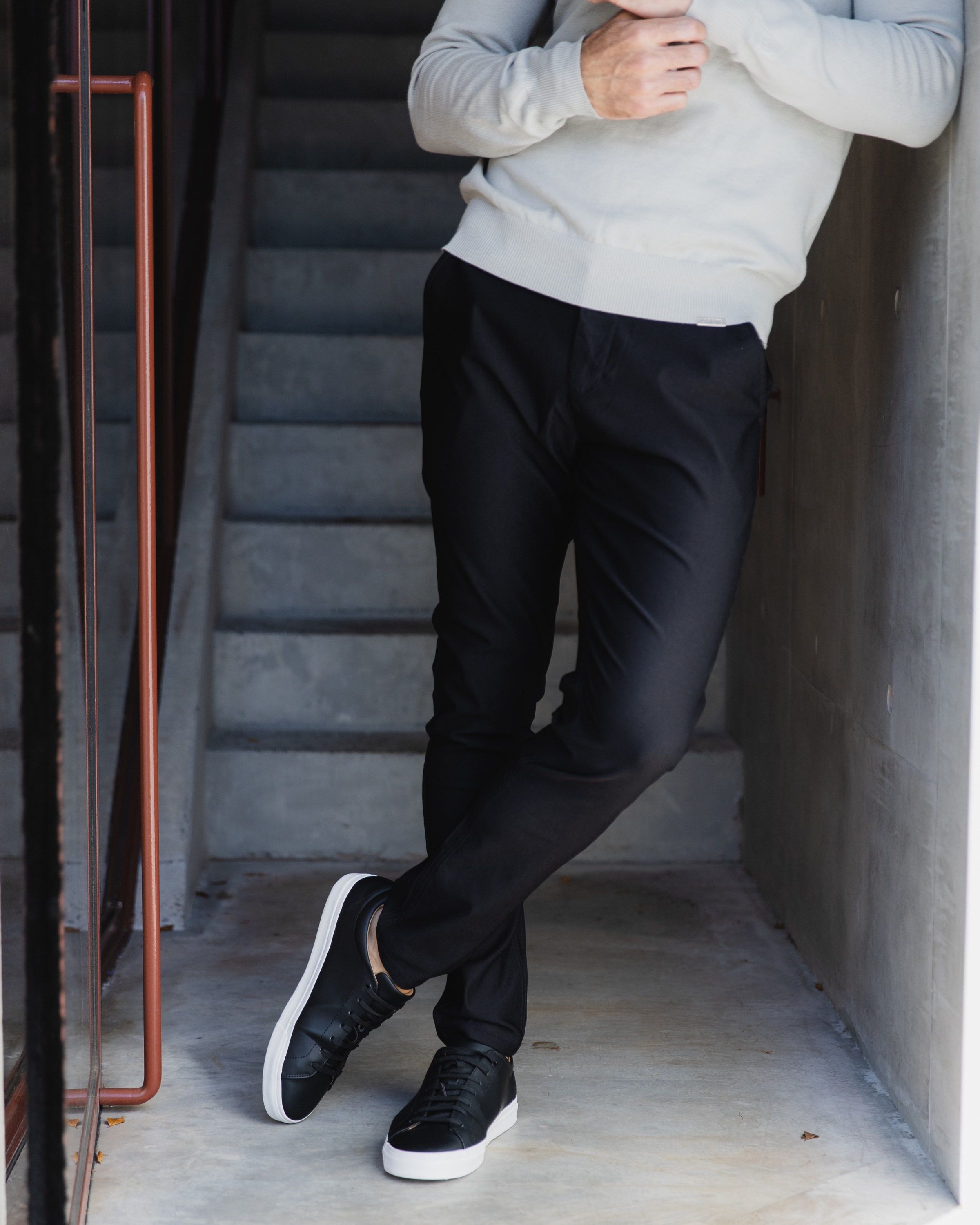 Black Slim Fit Chino