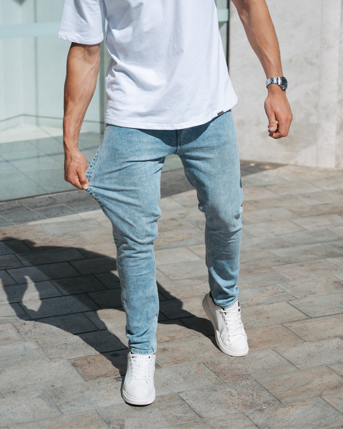 Vintage Blue Slim Fit Jeans