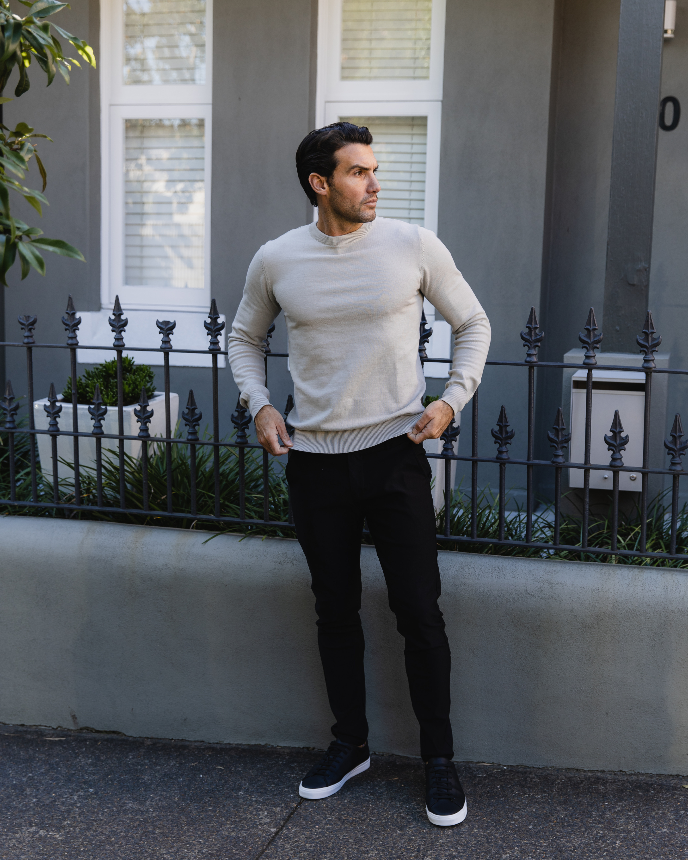 Black Slim Fit Chino