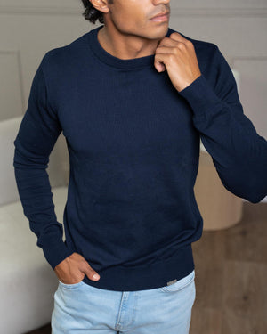 Navy Knit Sweater