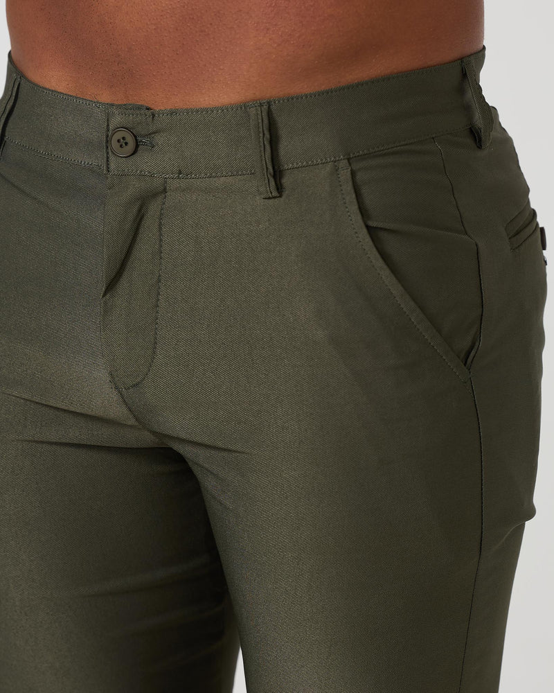 Olive Stretch Chino Pants