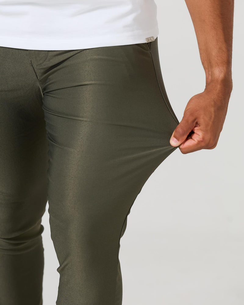 Olive Stretch Chino Pants