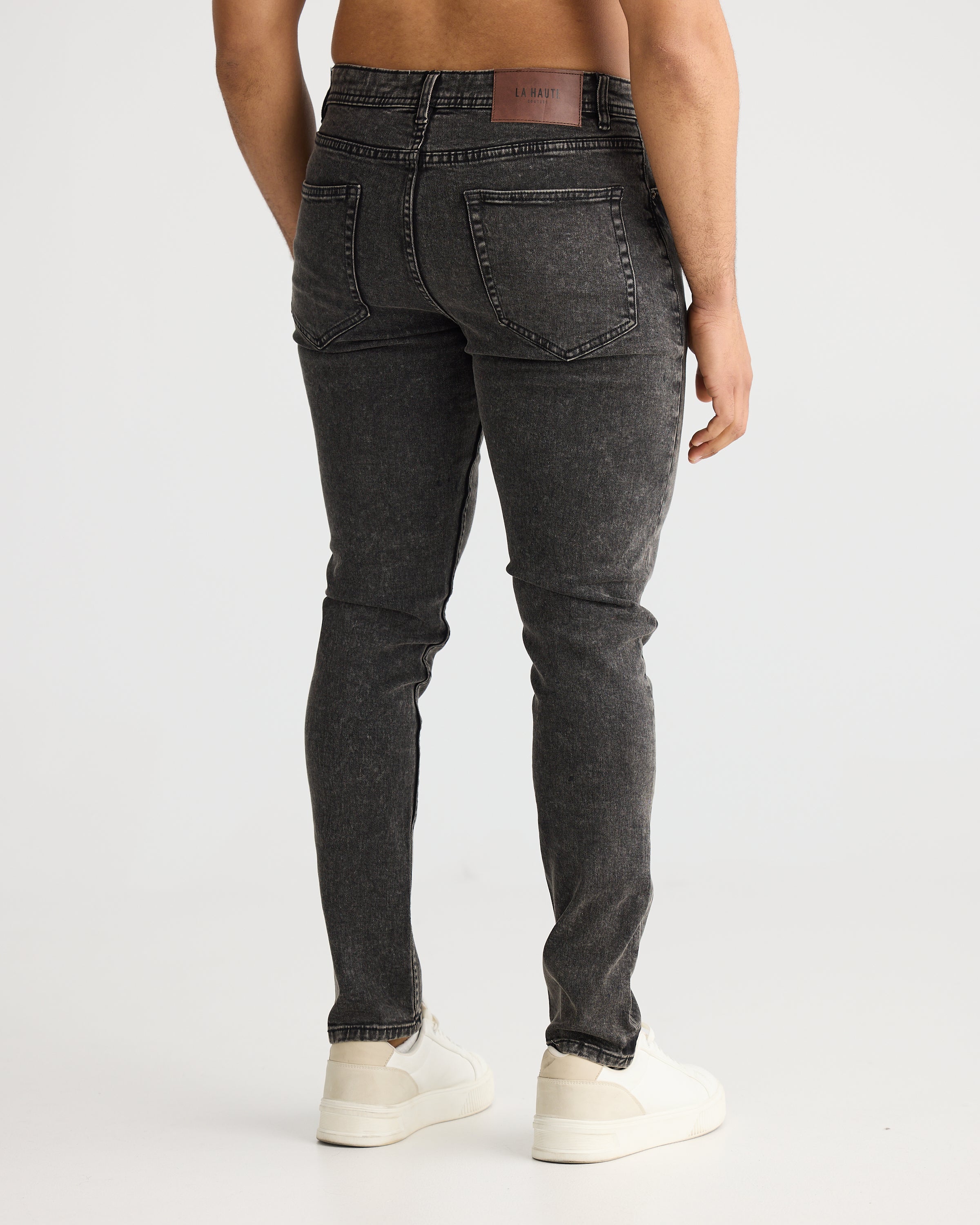 Washed Grey Slim Fit Jeans