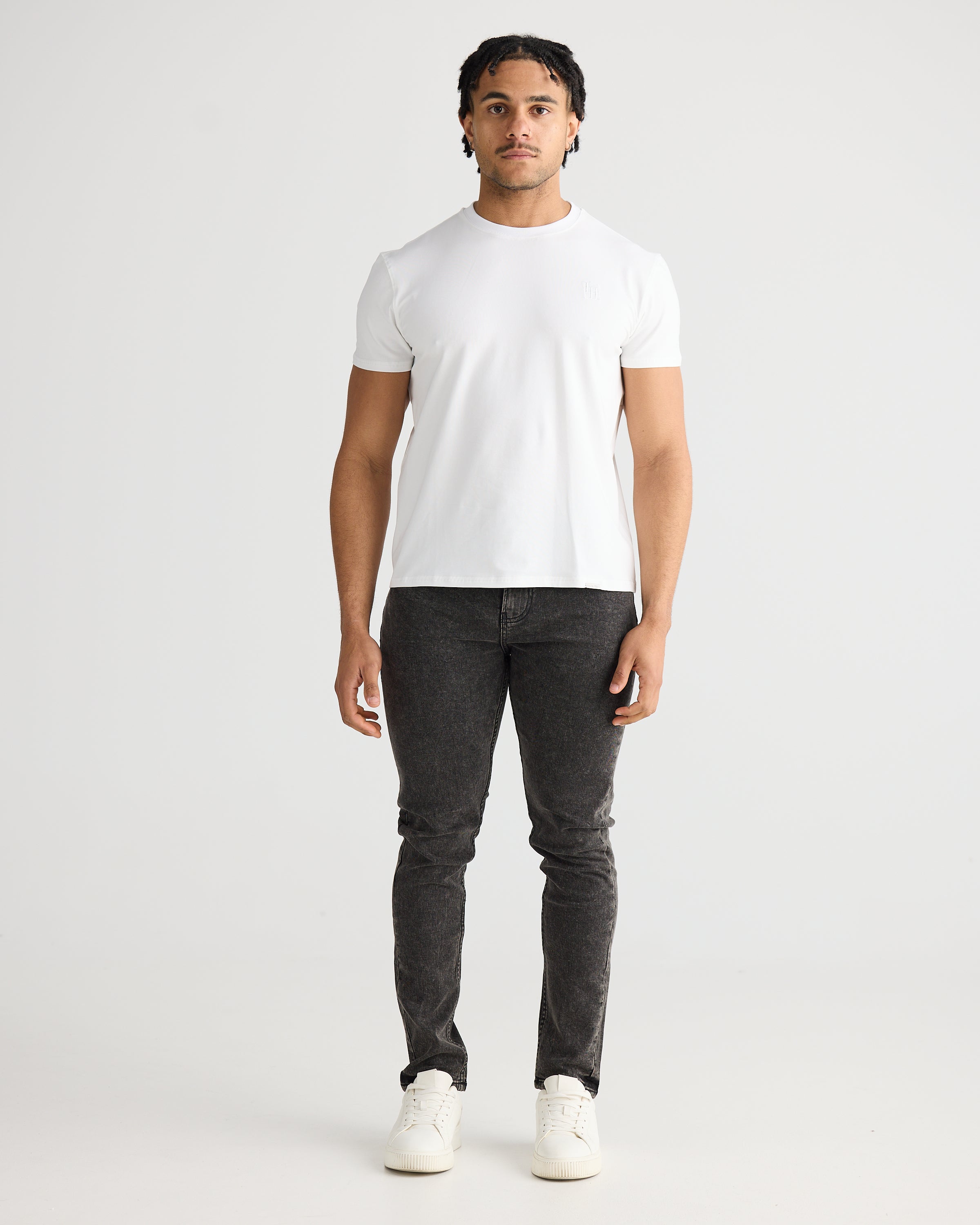 Washed Grey Slim Fit Jeans