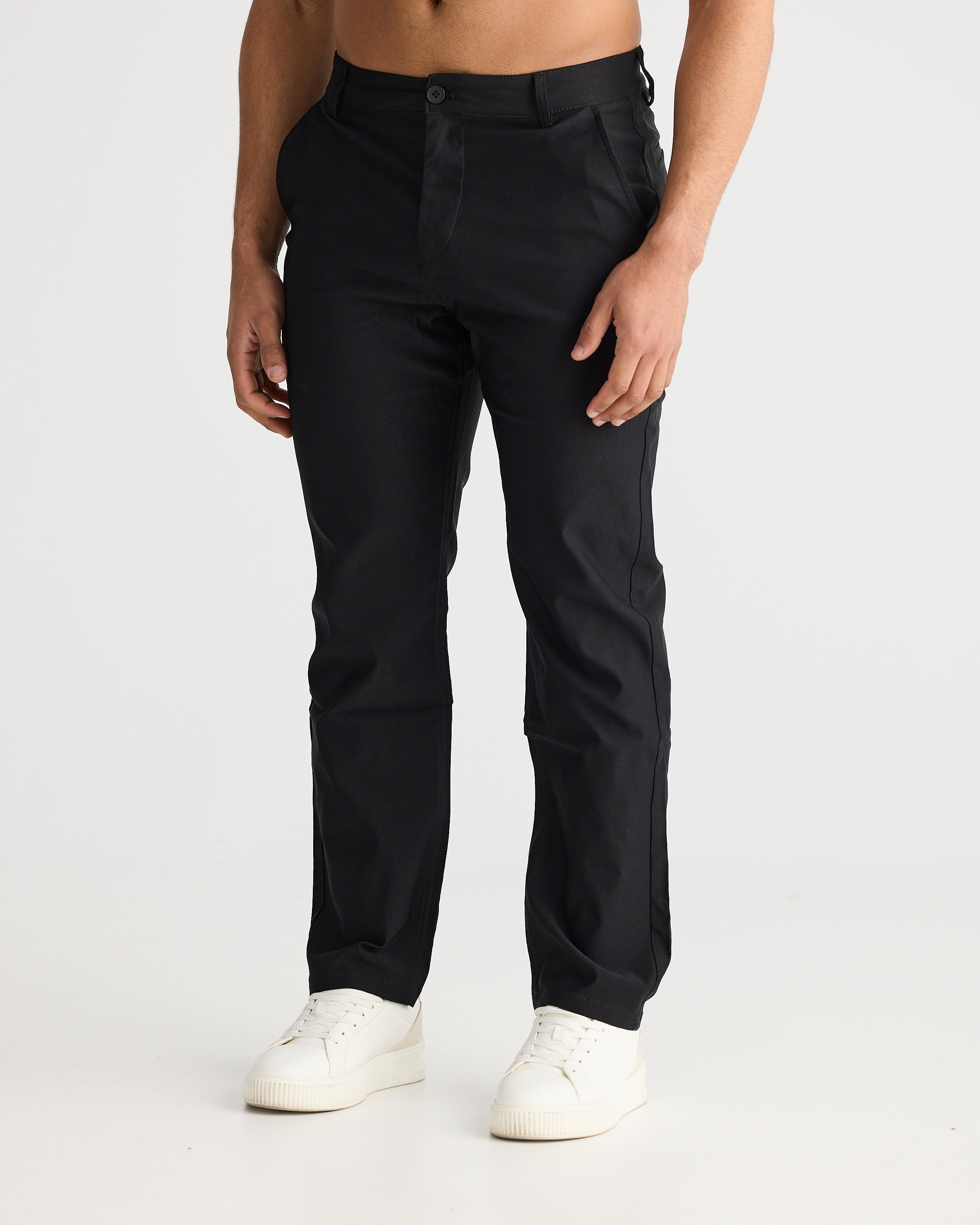 Black Relax Fit Chino
