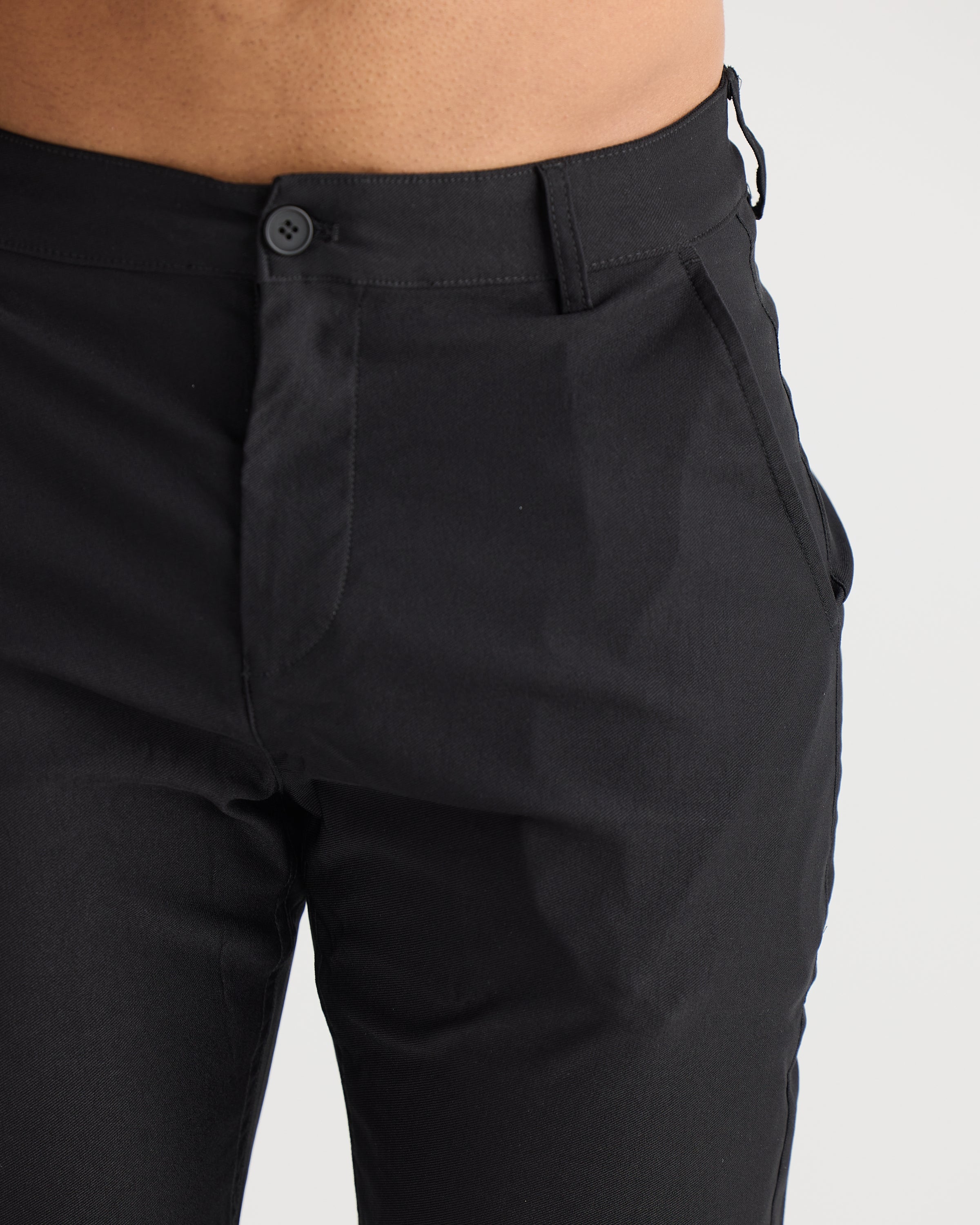 Black Relax Fit Chino