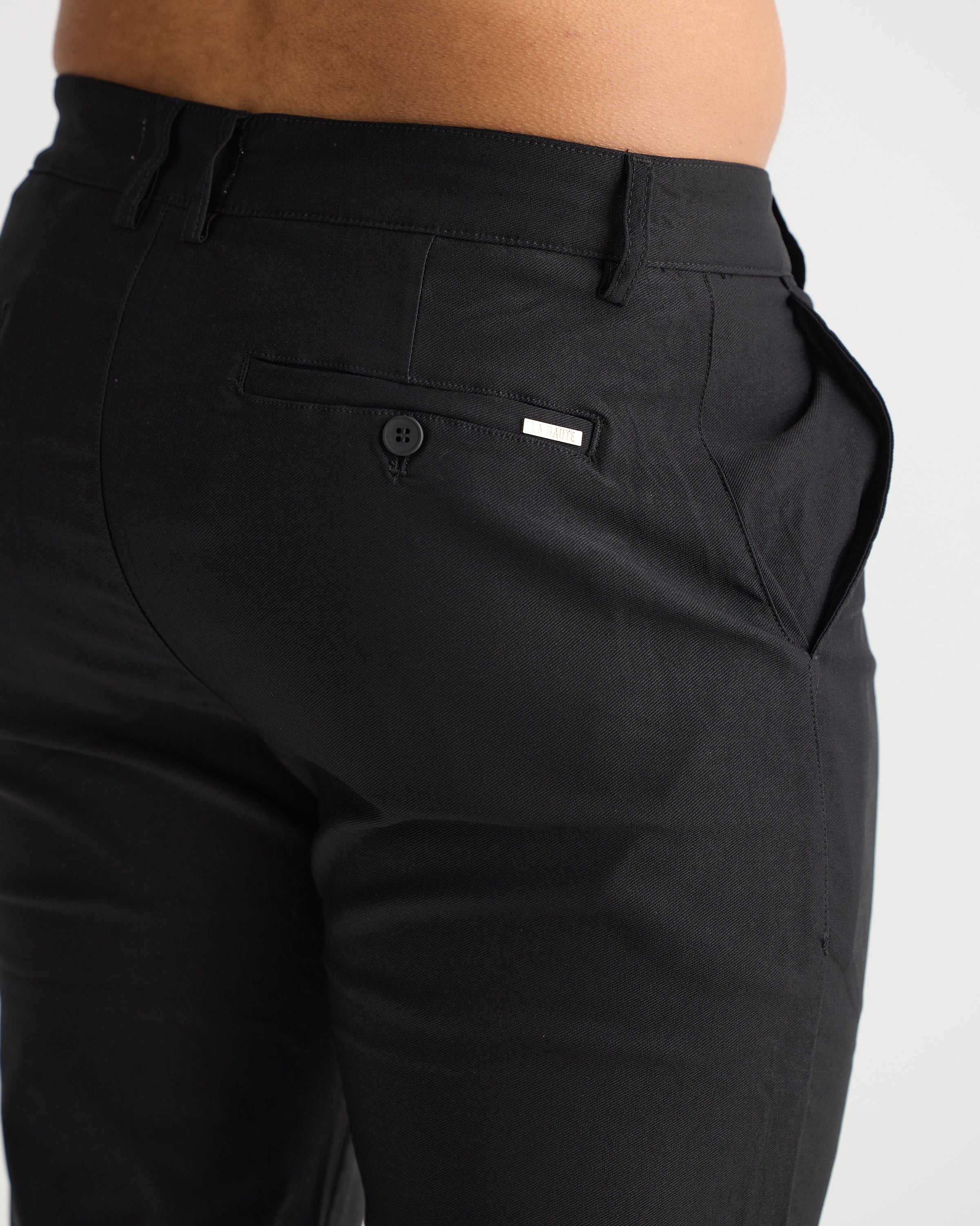 Black Relax Fit Chino