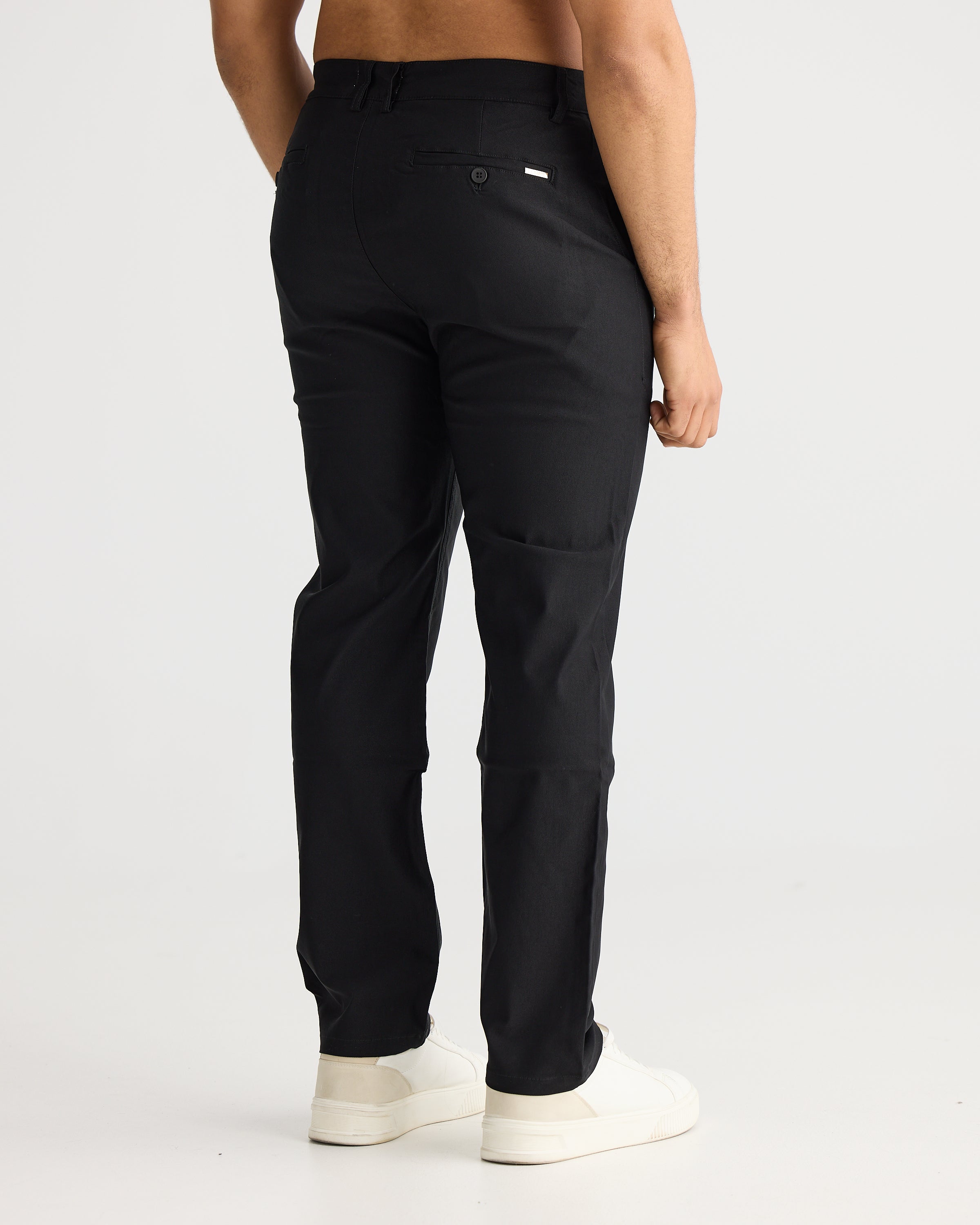 Black Relax Fit Chino