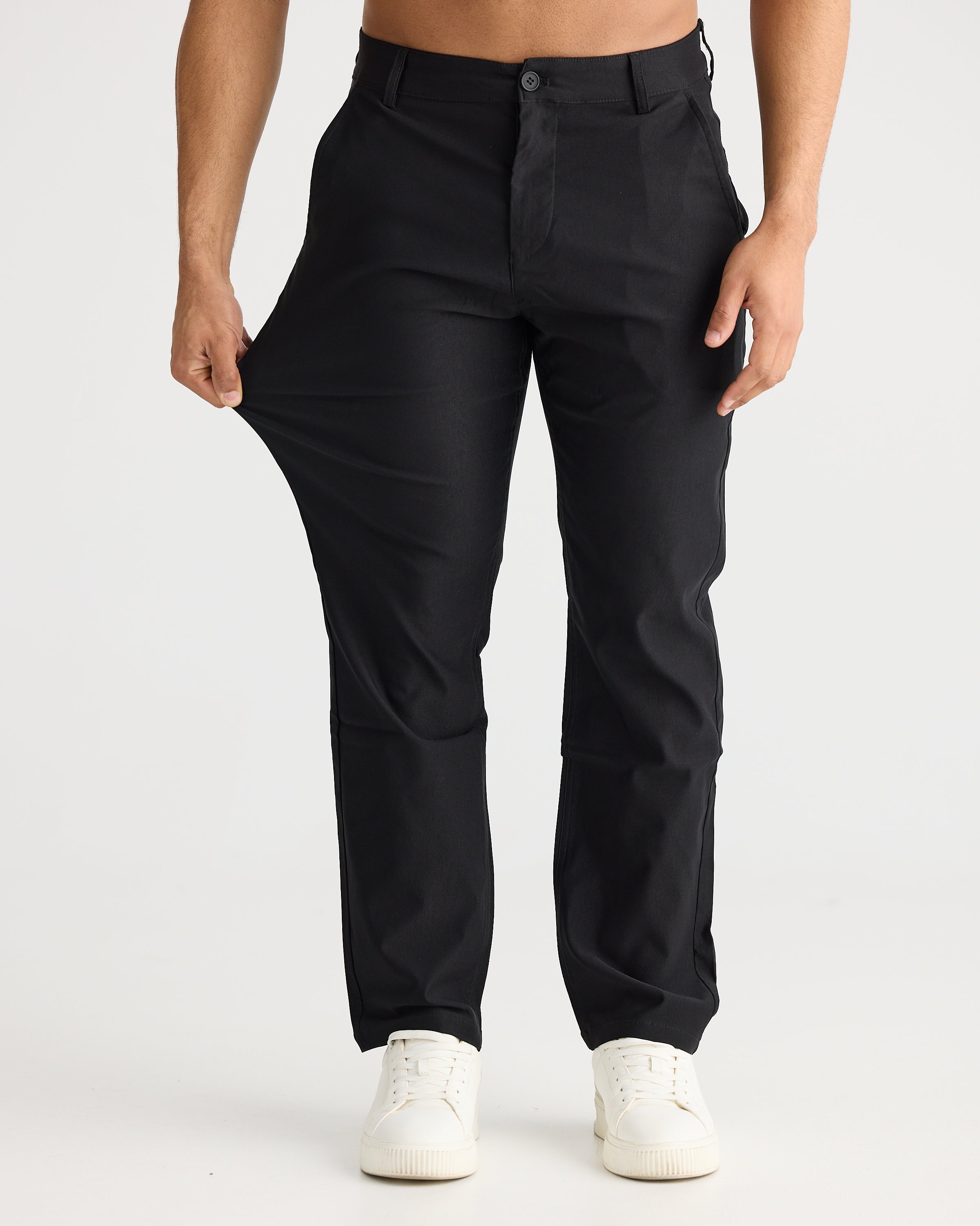 Black Relax Fit Chino