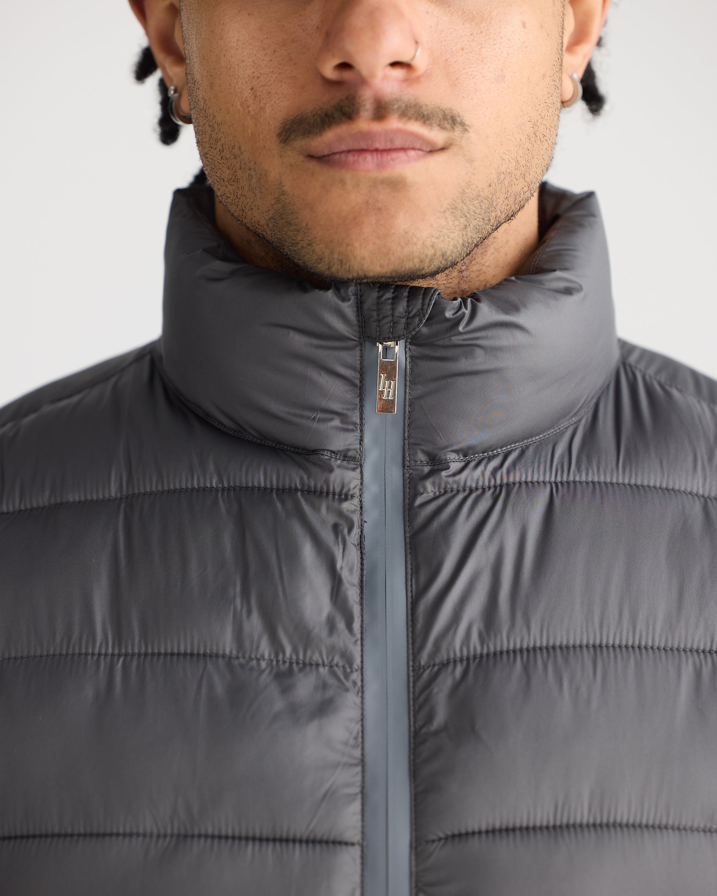 Grey Puffer Vest