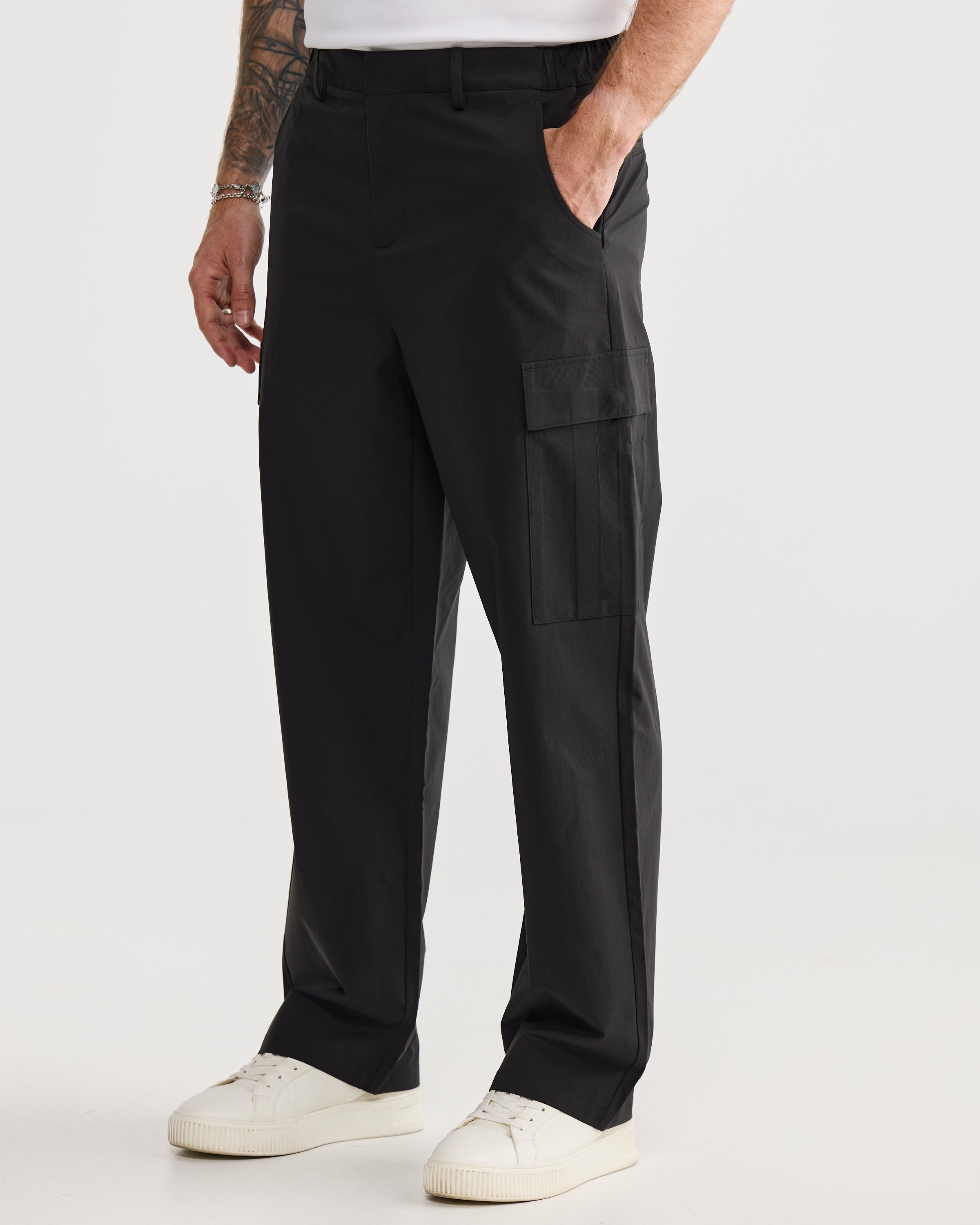 Black Baggy Cargo Pant