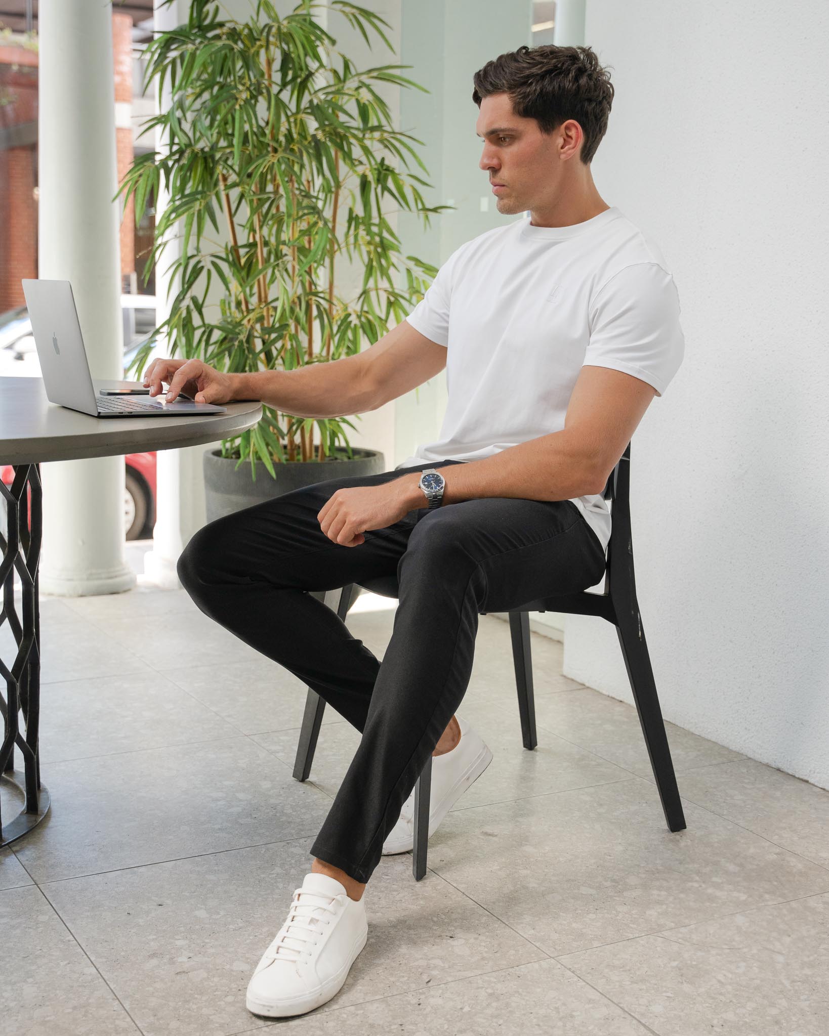 Black Slim Fit Chino