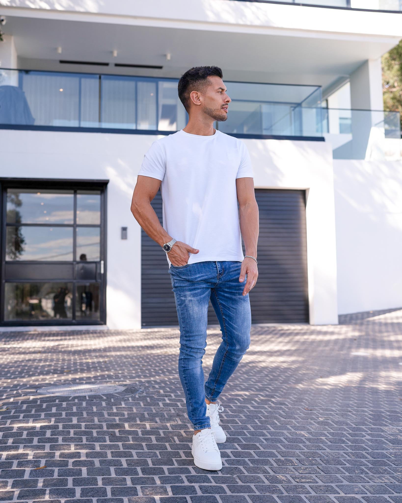 Dark Blue Skinny Fit Jeans