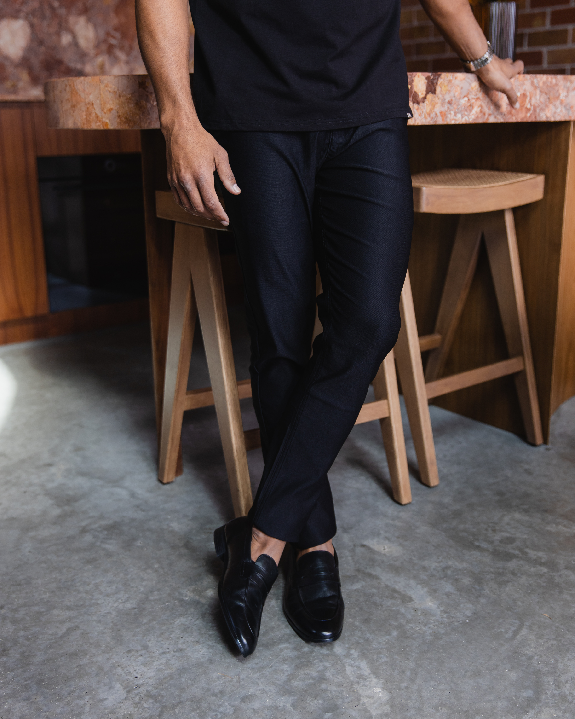 Black Slim Fit Chino