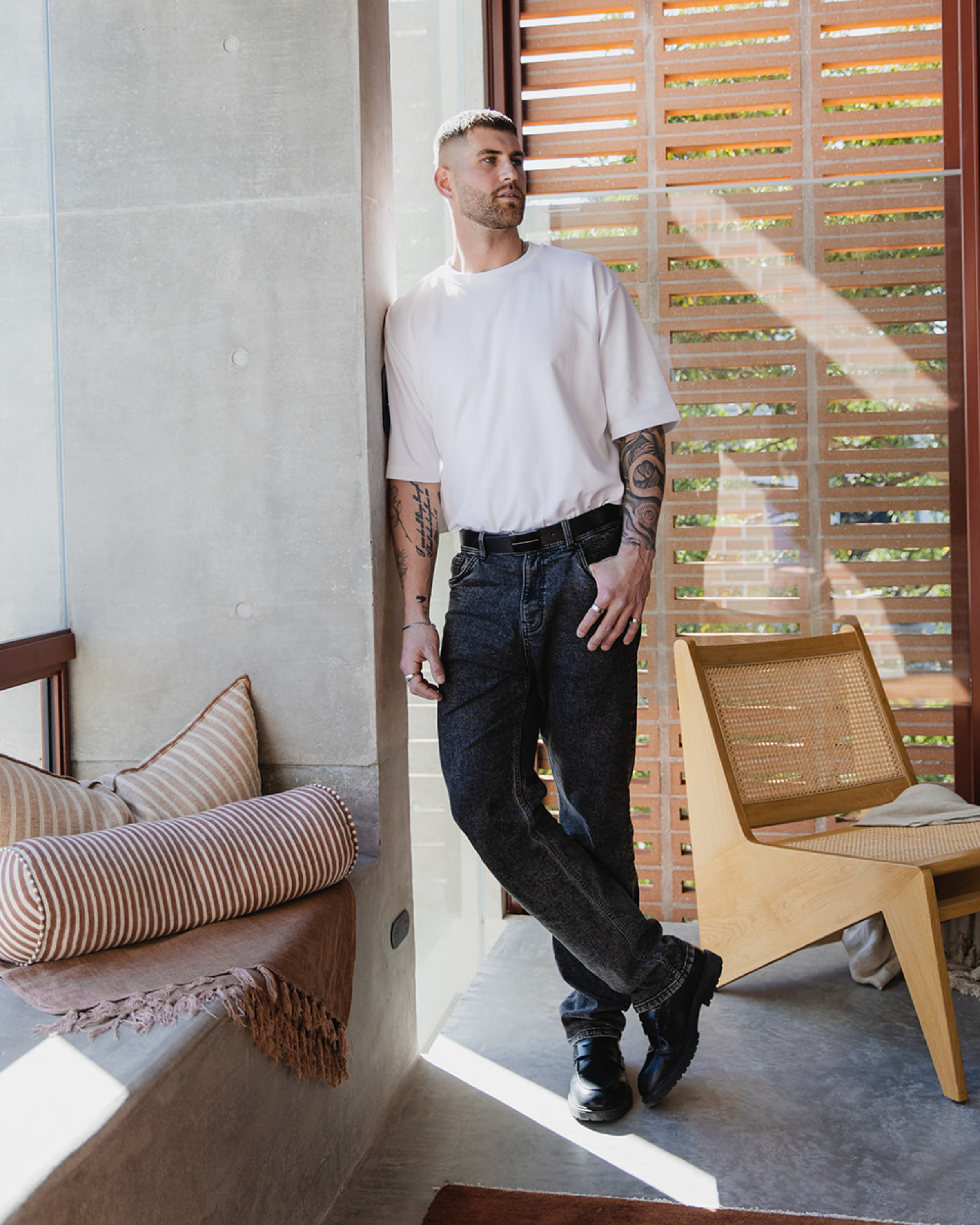 Washed Grey Relax Fit Jeans