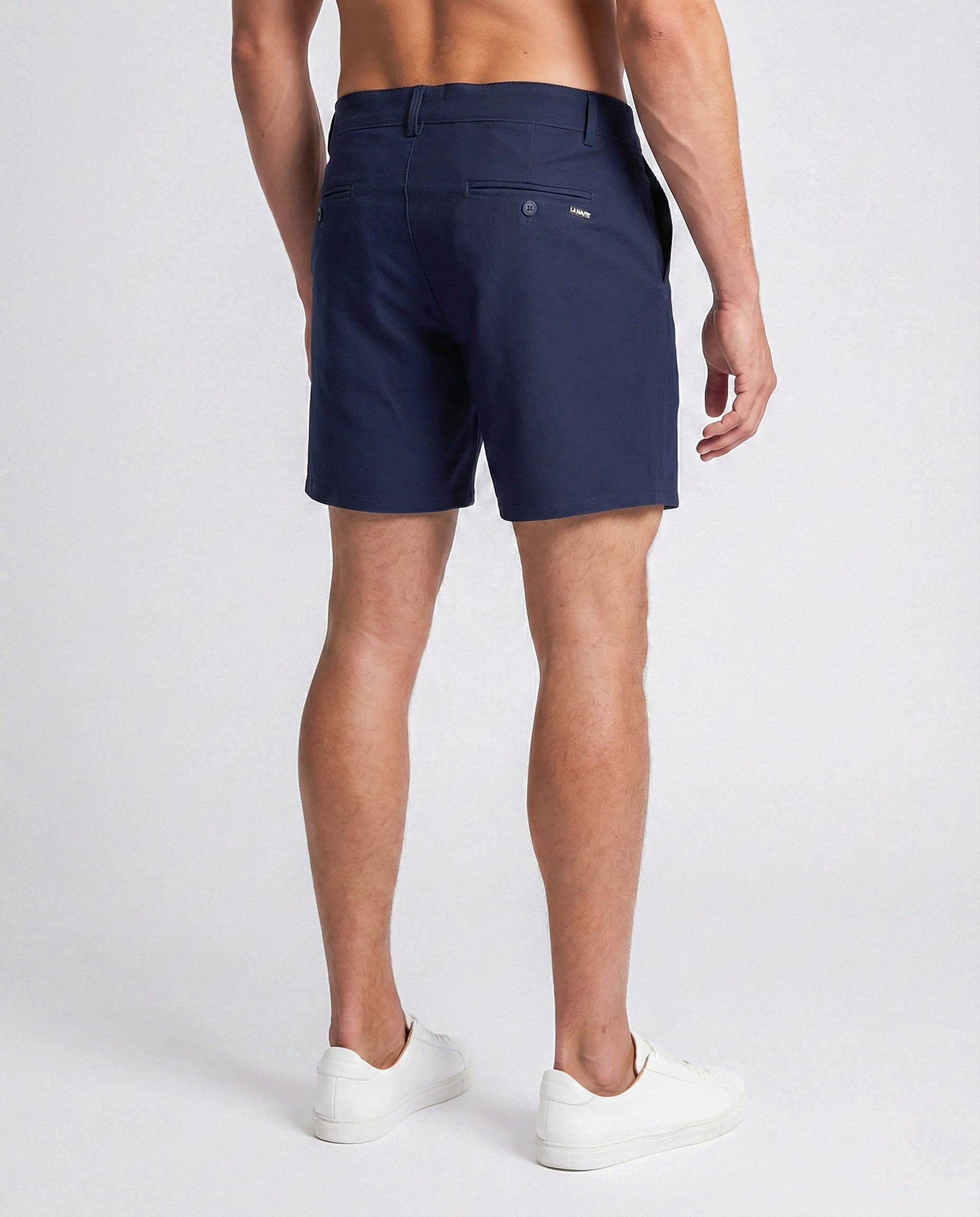 Navy Slim Fit - Stretch Chino Shorts