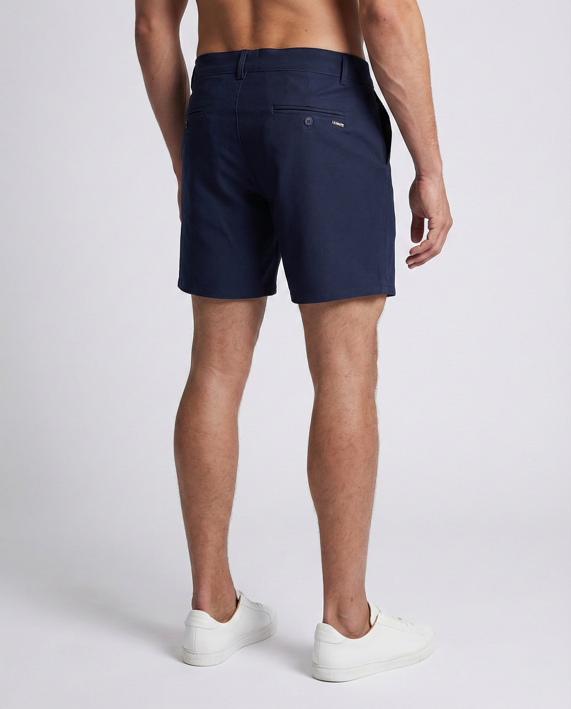 Navy Slim Fit - Stretch Chino Shorts