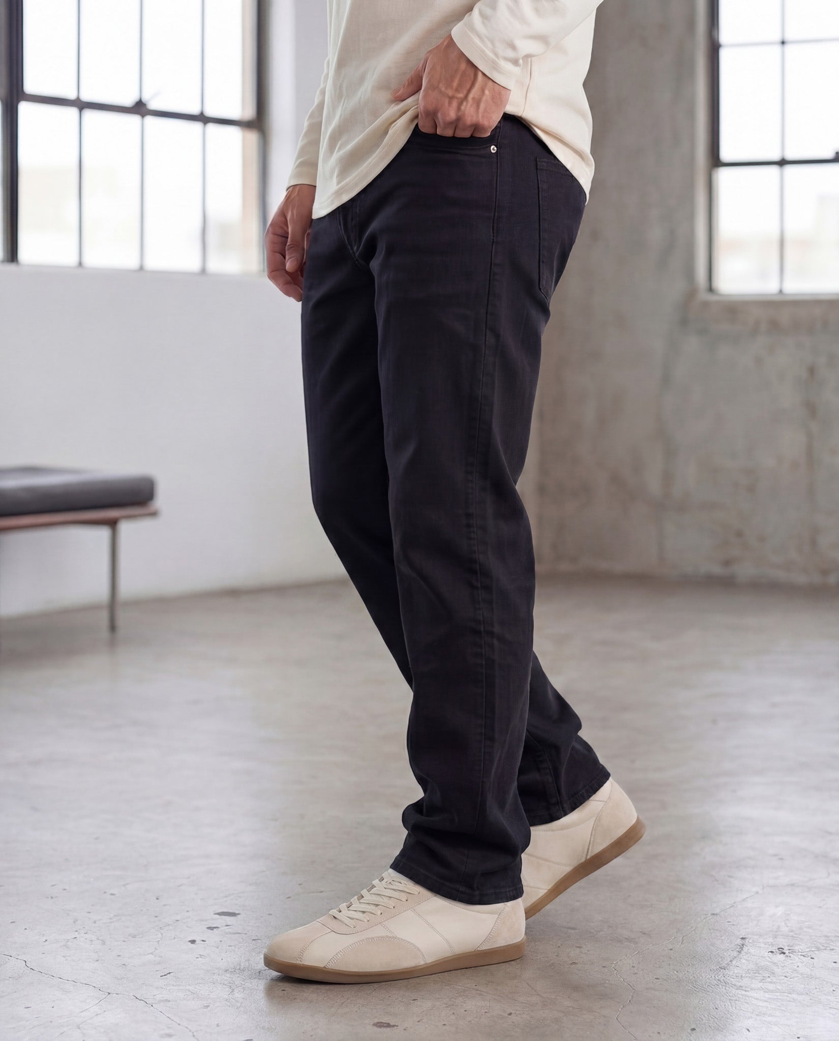 Vintage Black Relax Fit Jeans