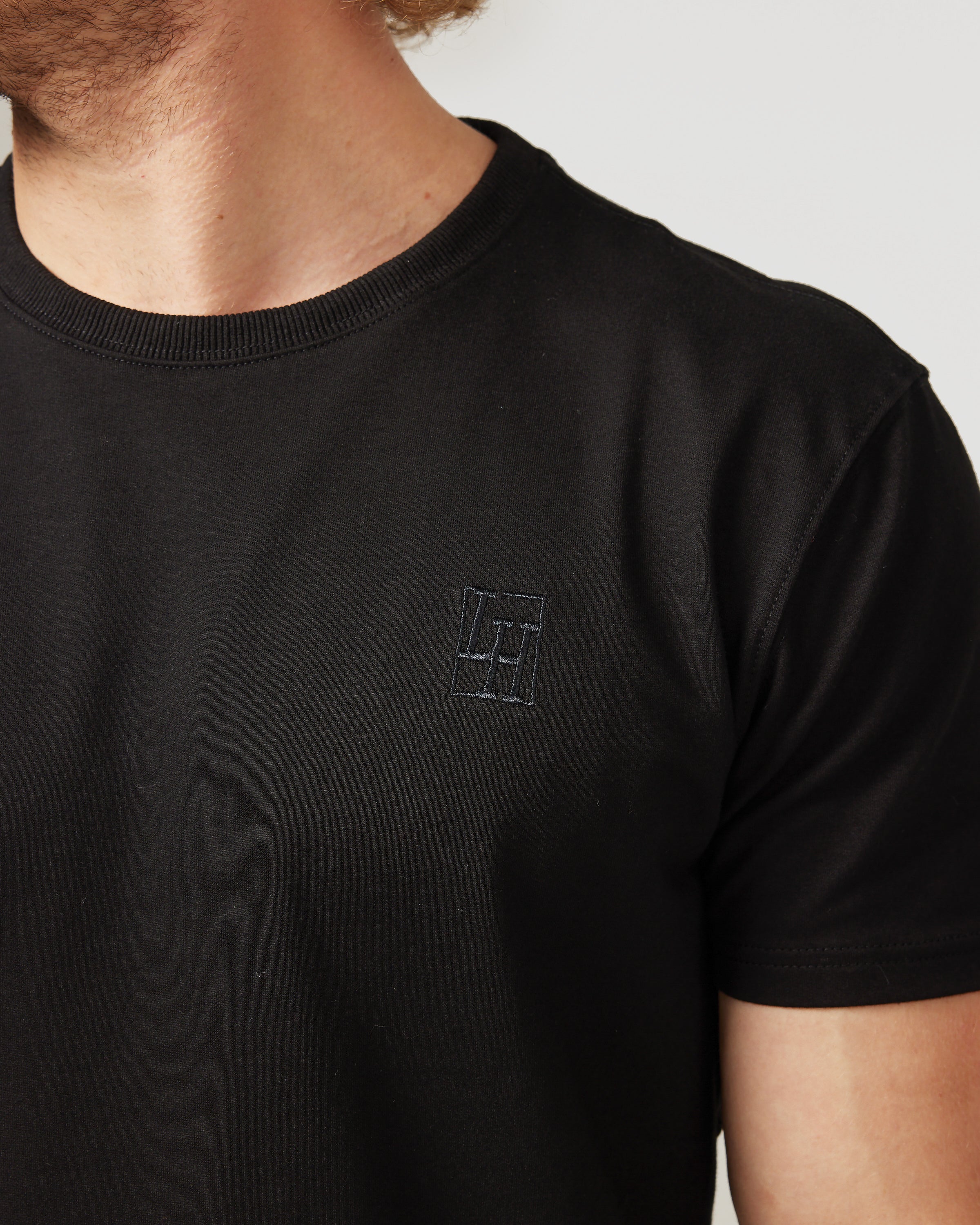 Stain Resistant Slim Fit Tee | Black