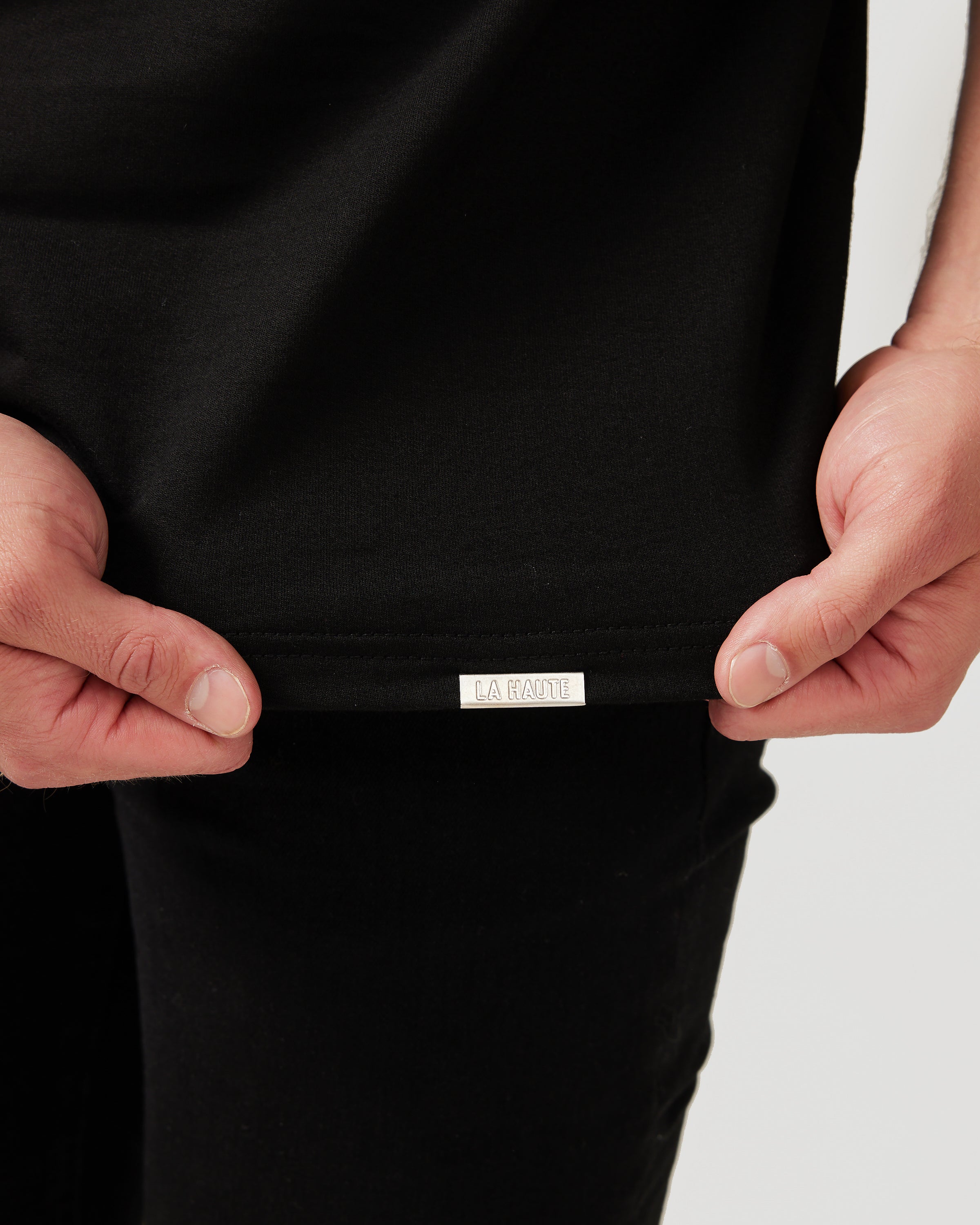 Stain Resistant Slim Fit Tee | Black