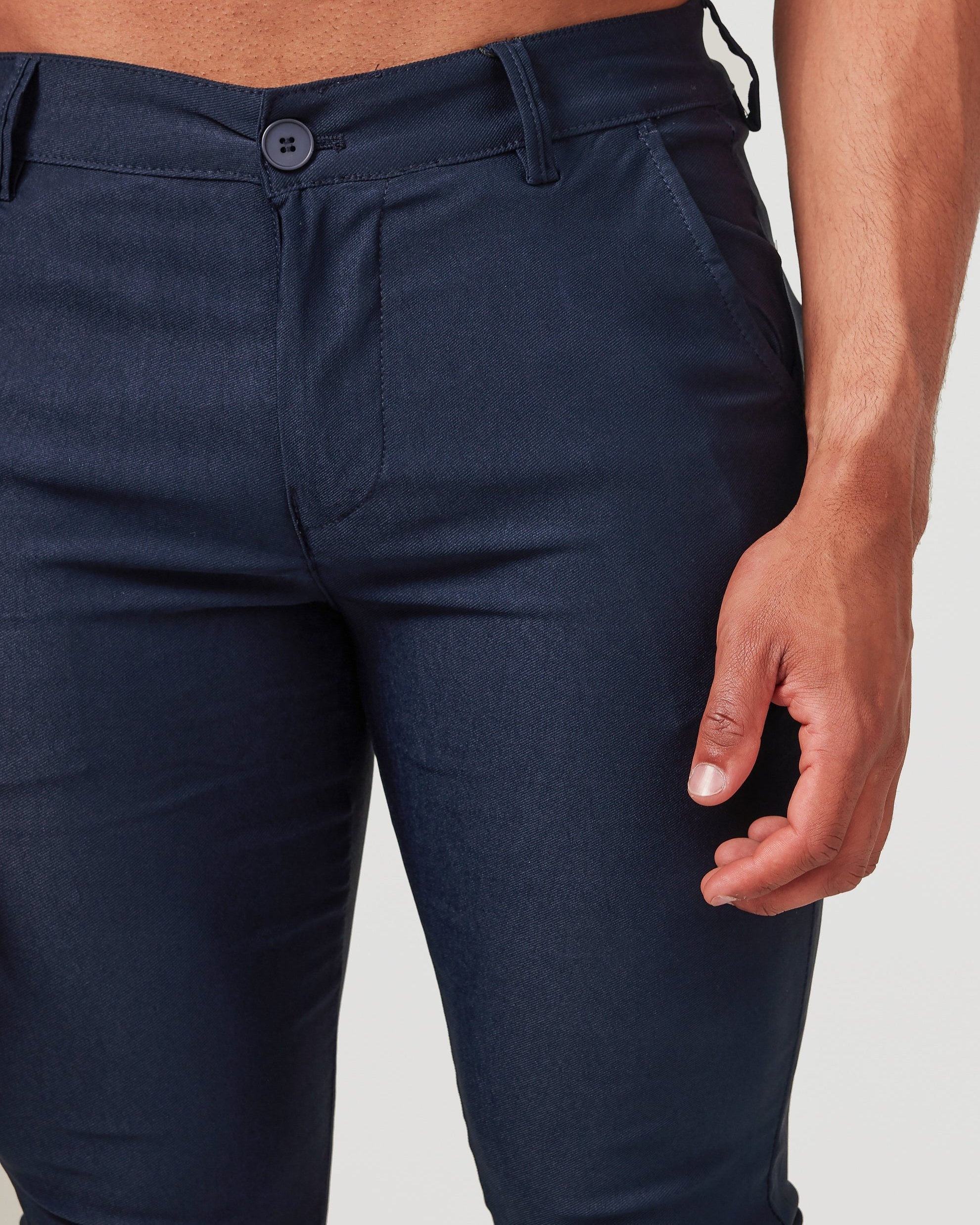 Navy Skinny Fit Chino