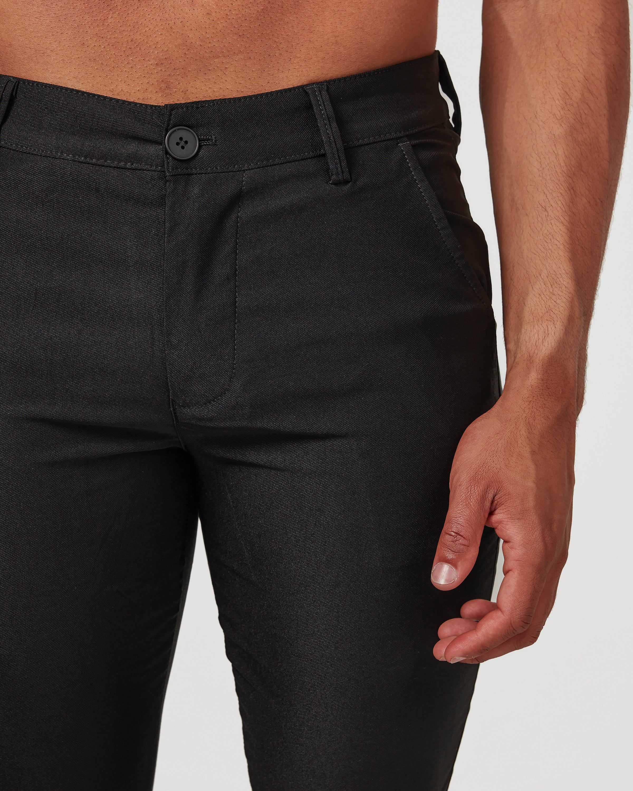 Black Skinny Fit Chino