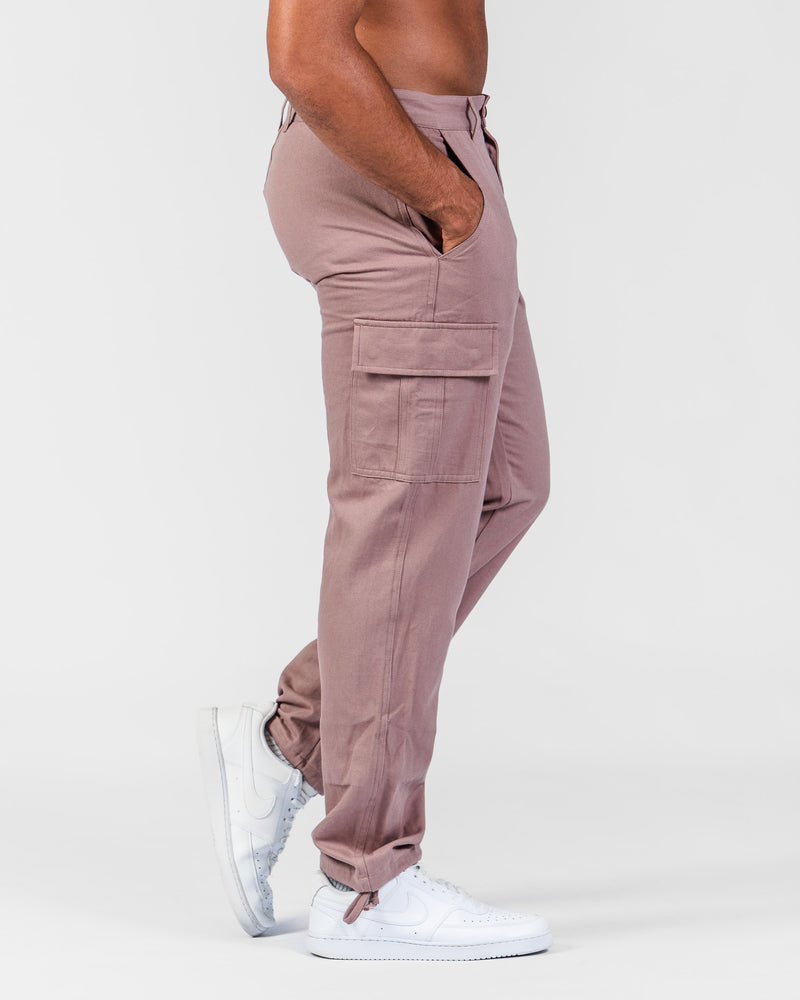 Brown Relaxed Cargo Pants