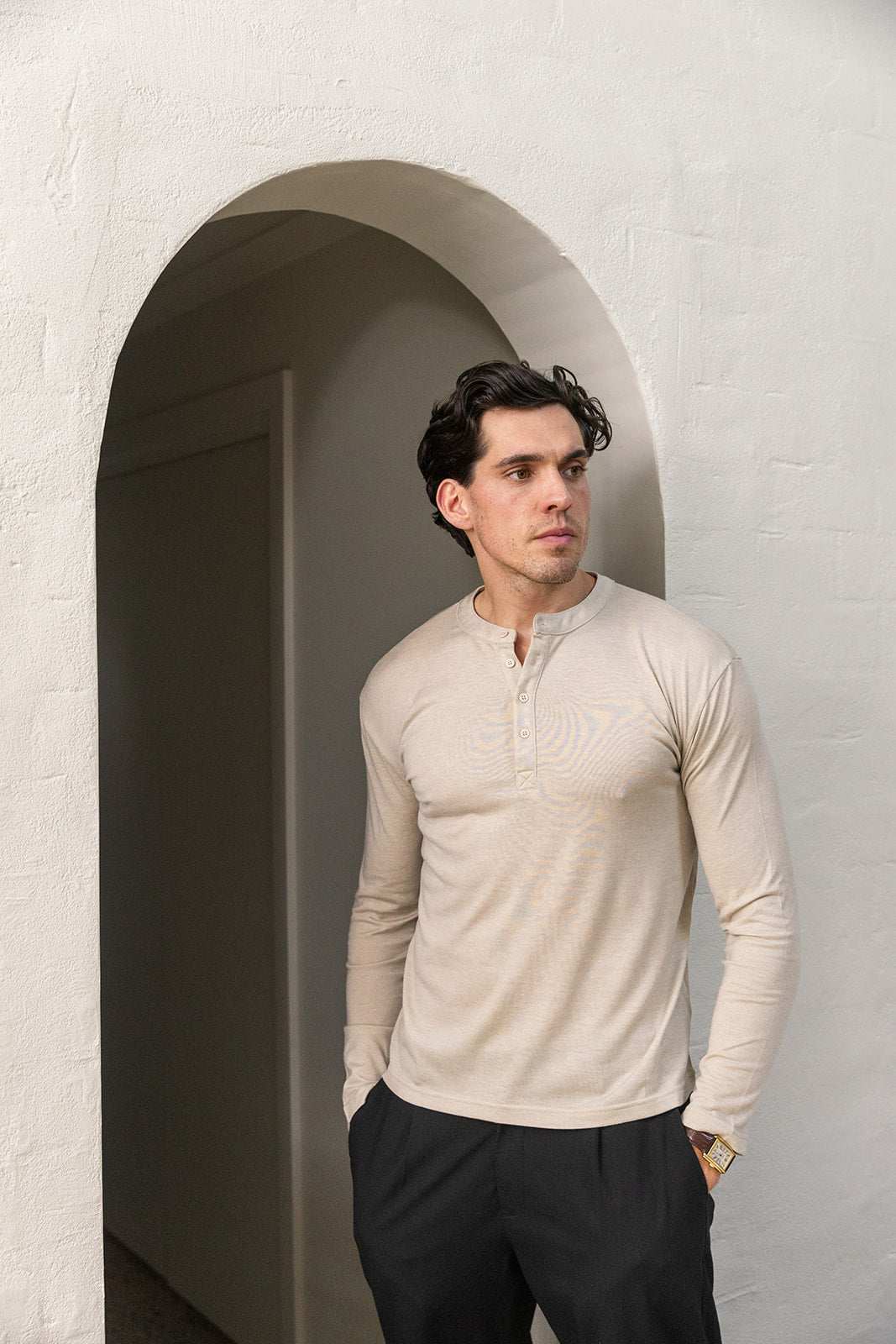 Oat Long Sleeve Henley