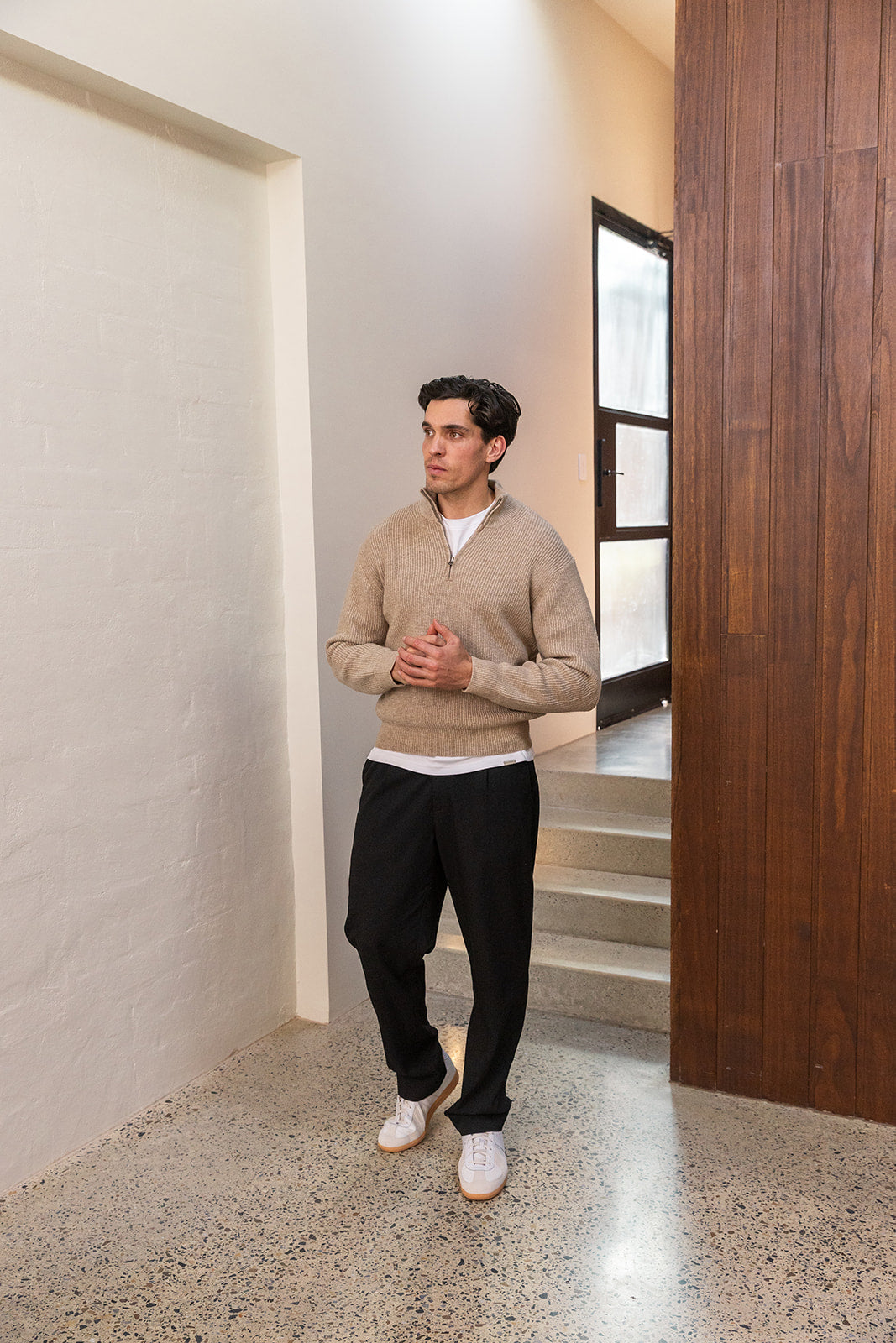 Dust Quarter Zip Knit