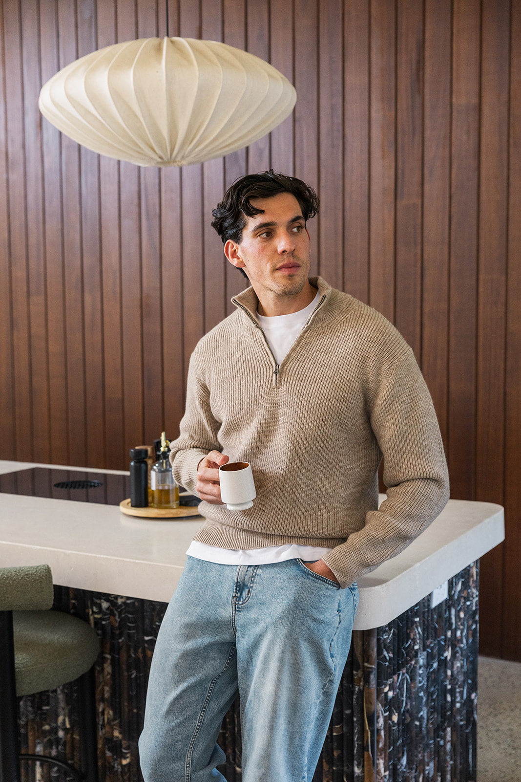 Dust Quarter Zip Knit