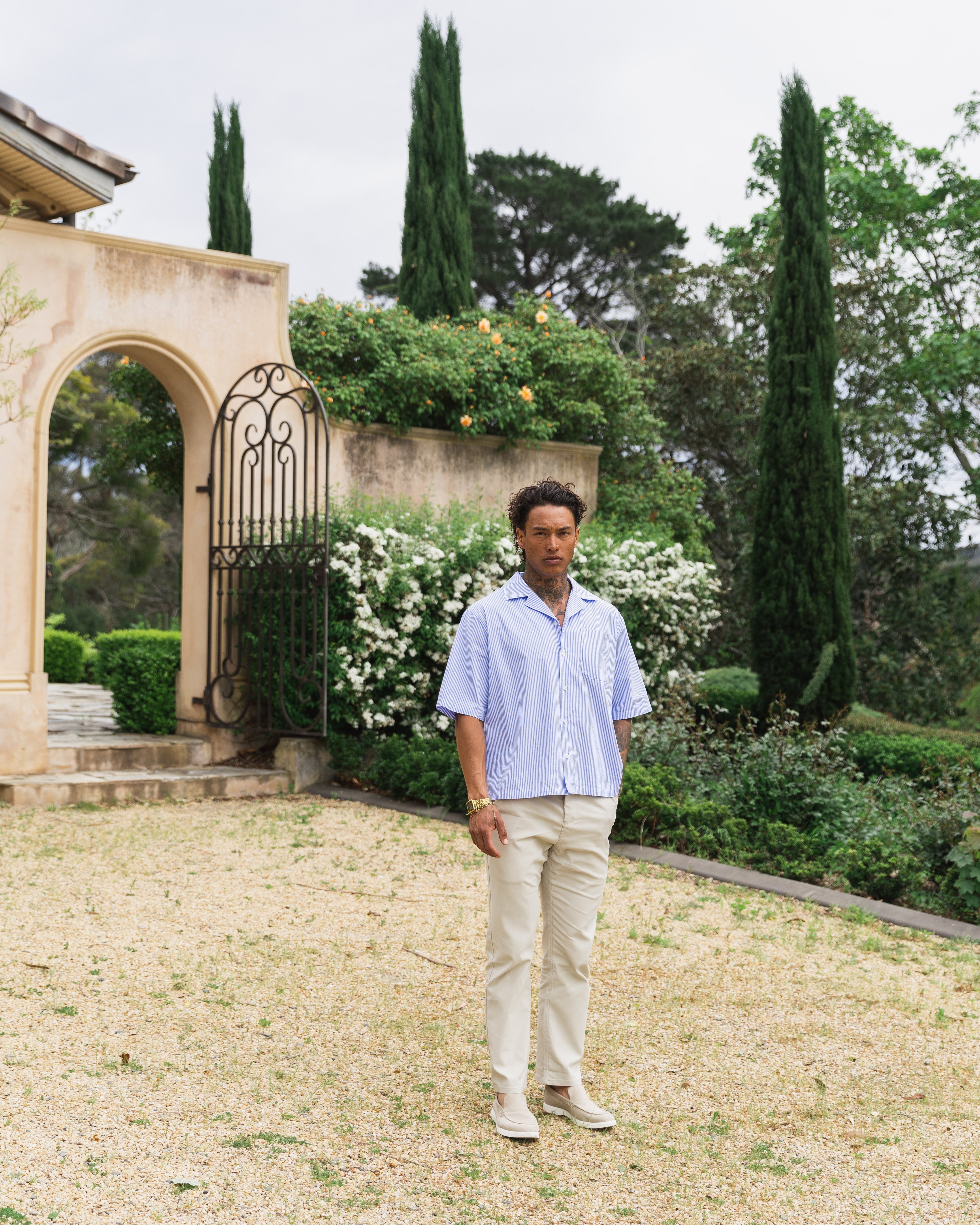 Blue Short Sleeve Shirt