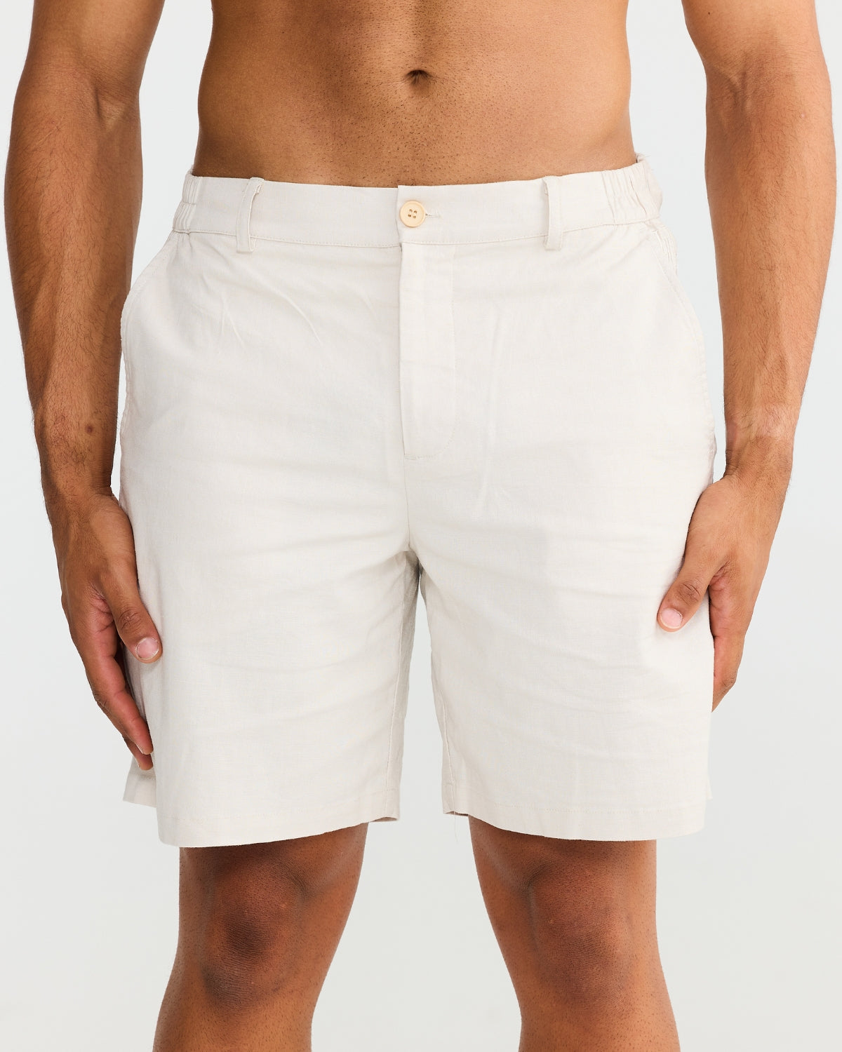 Sand Stretch Linen Shorts