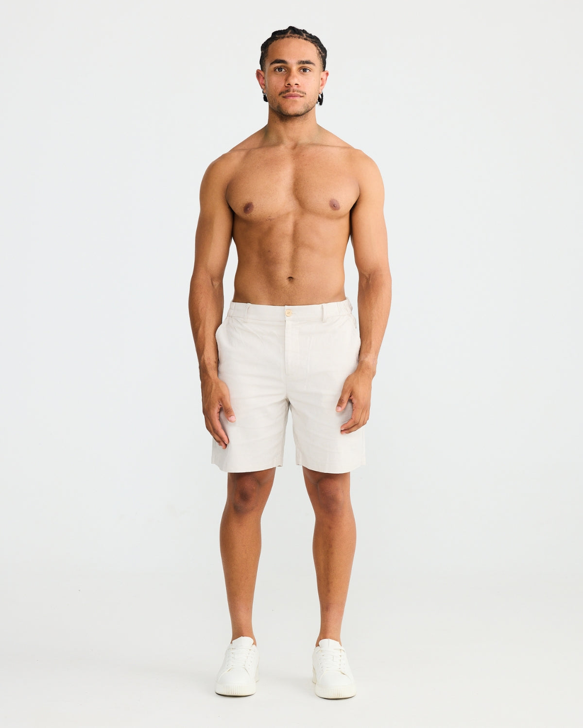 Sand Stretch Linen Shorts