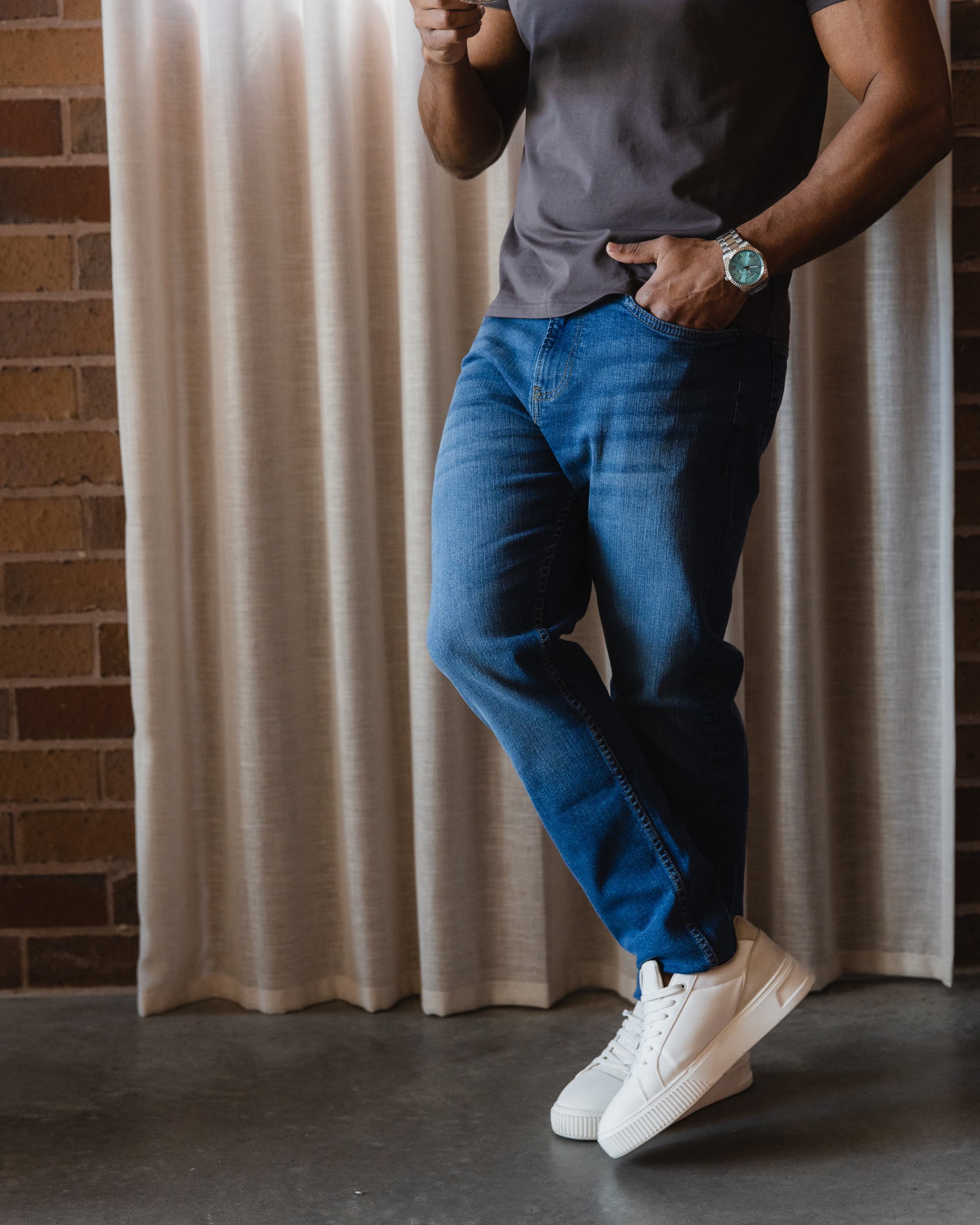 Dark Blue Relax Fit Jeans
