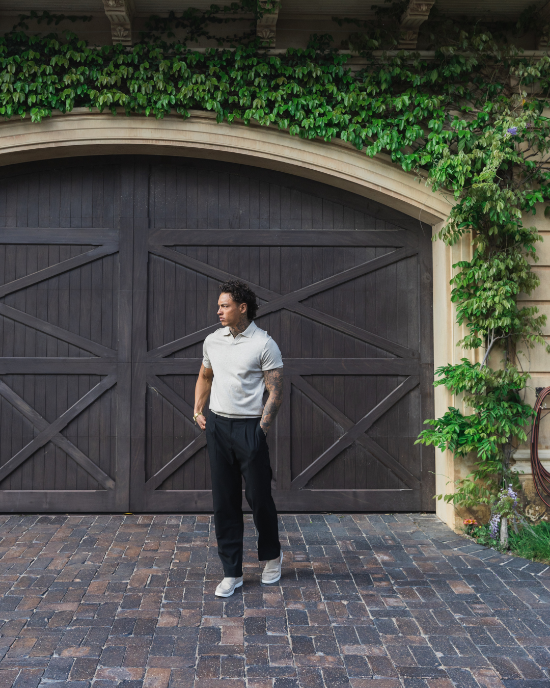 Sand Oxford Short Sleeve Polo