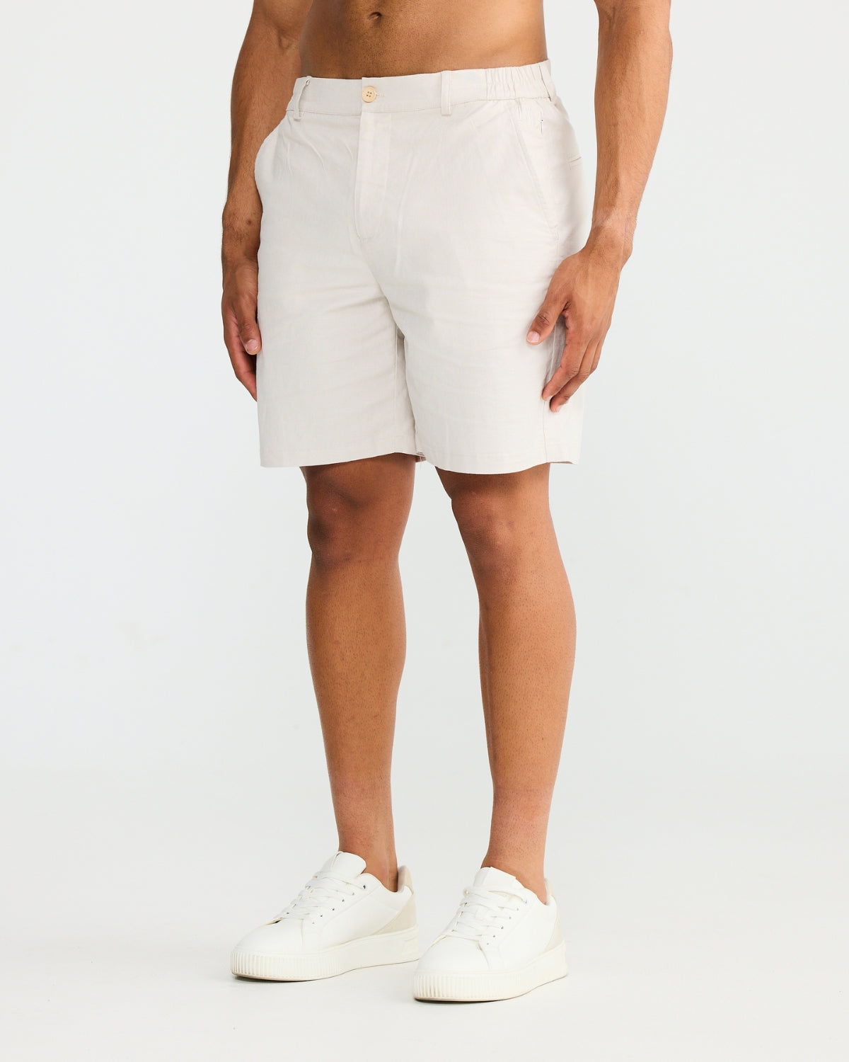 Sand Stretch Linen Shorts