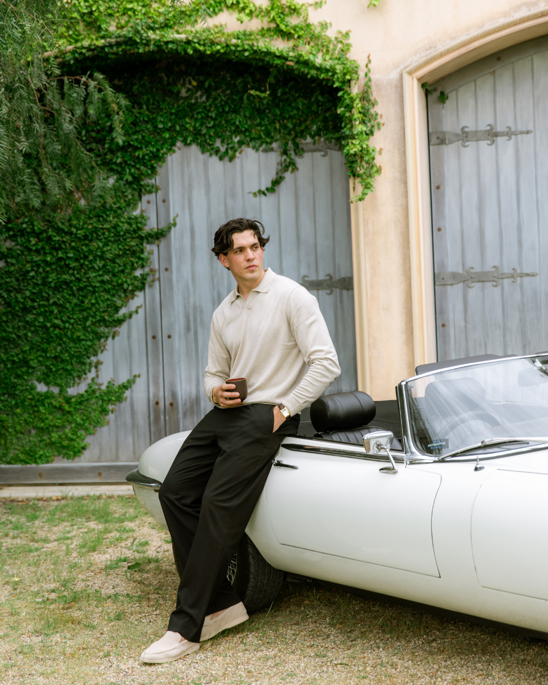 Black Wide Pleat Pant