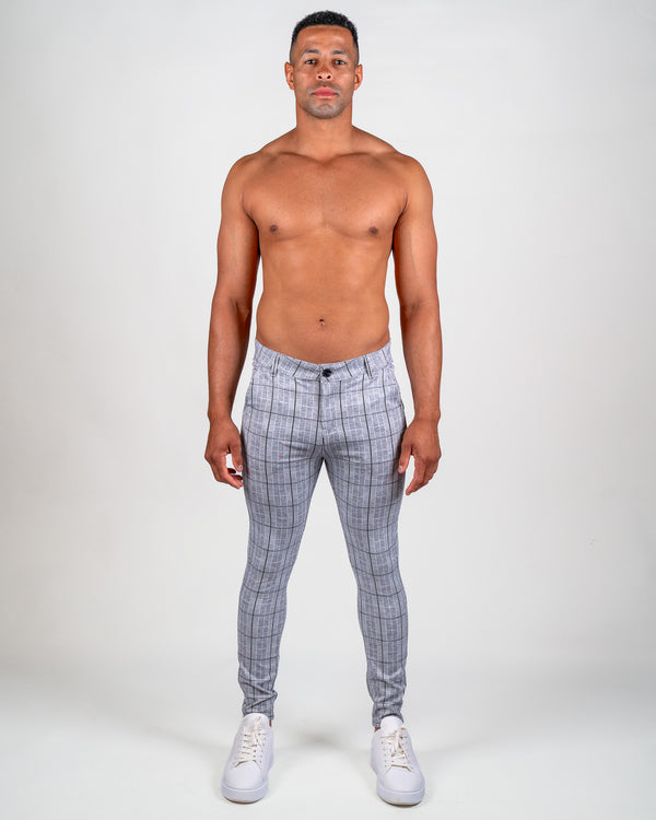 Mens Grey Checkered Pants, Buy Checked Pants