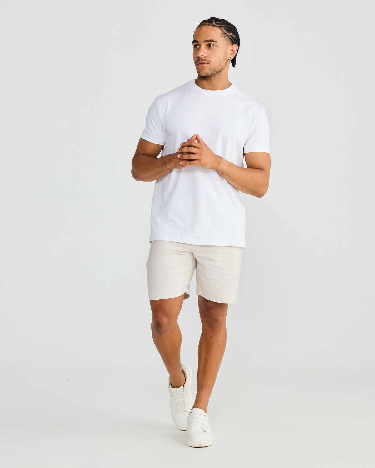 Sand Stretch Linen Shorts