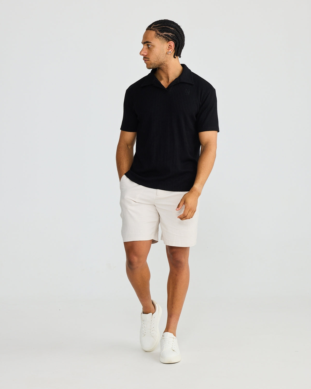 Sand Stretch Linen Shorts