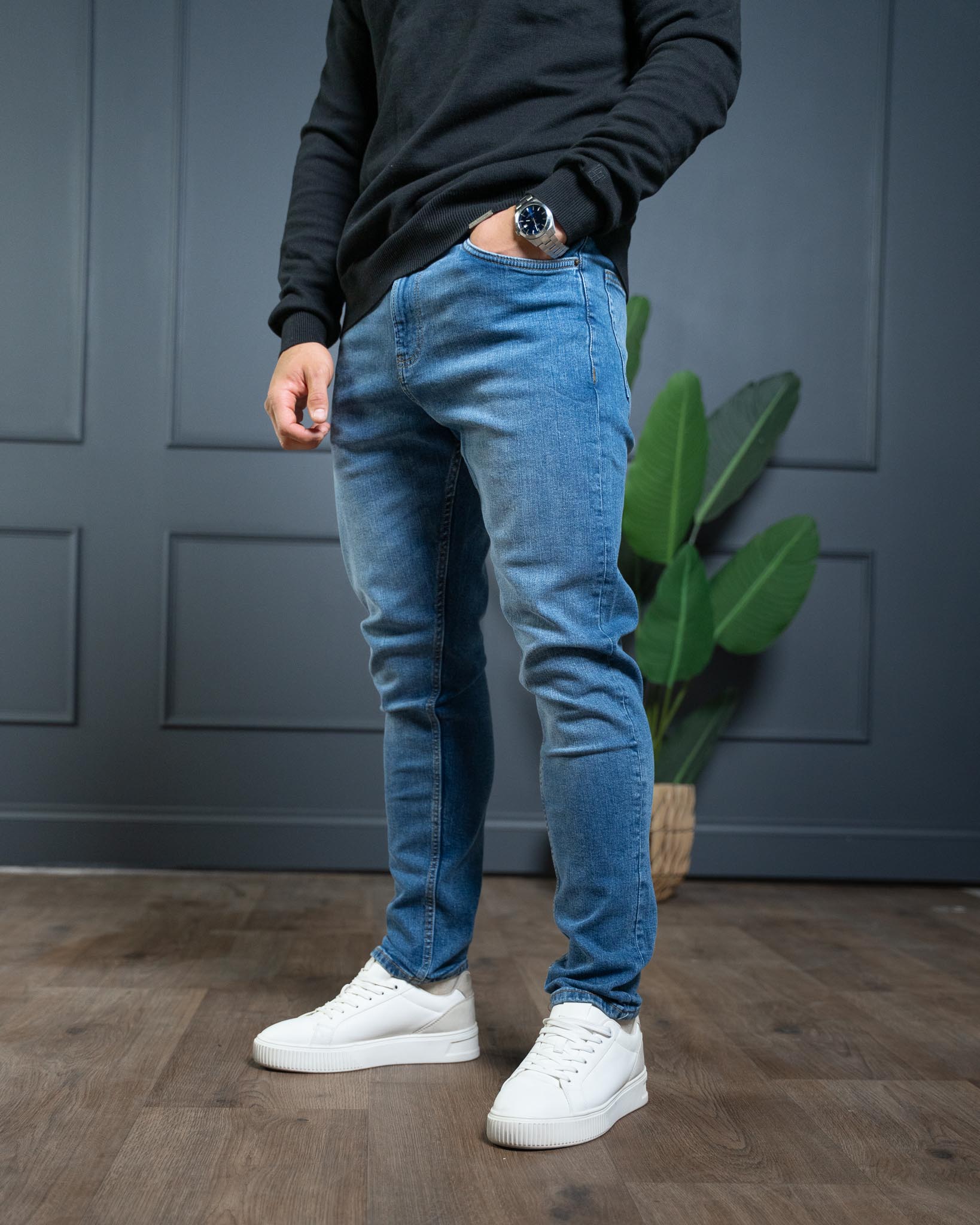 Dark Blue Slim Fit Jeans