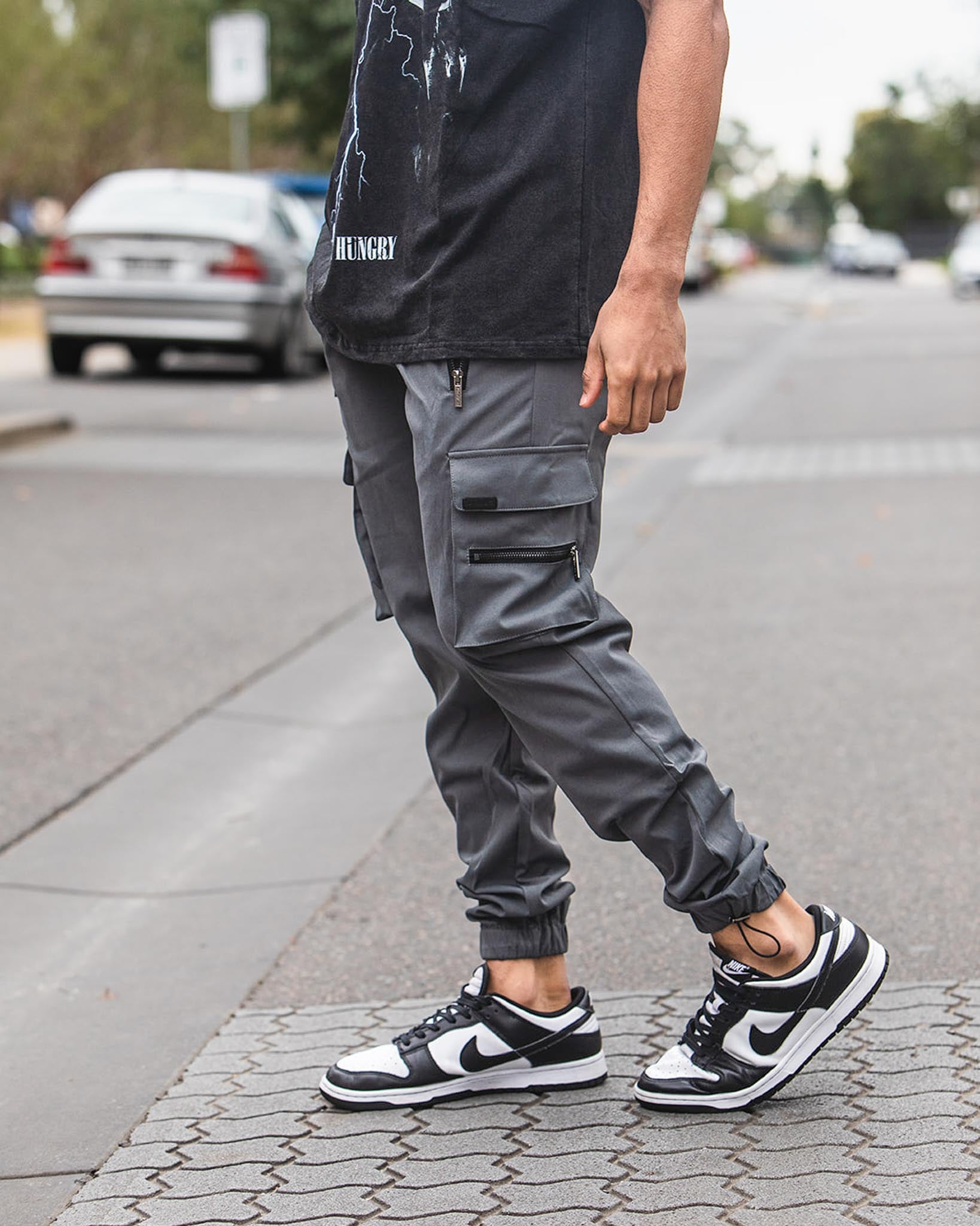 Charcoal Cargo Pants V2