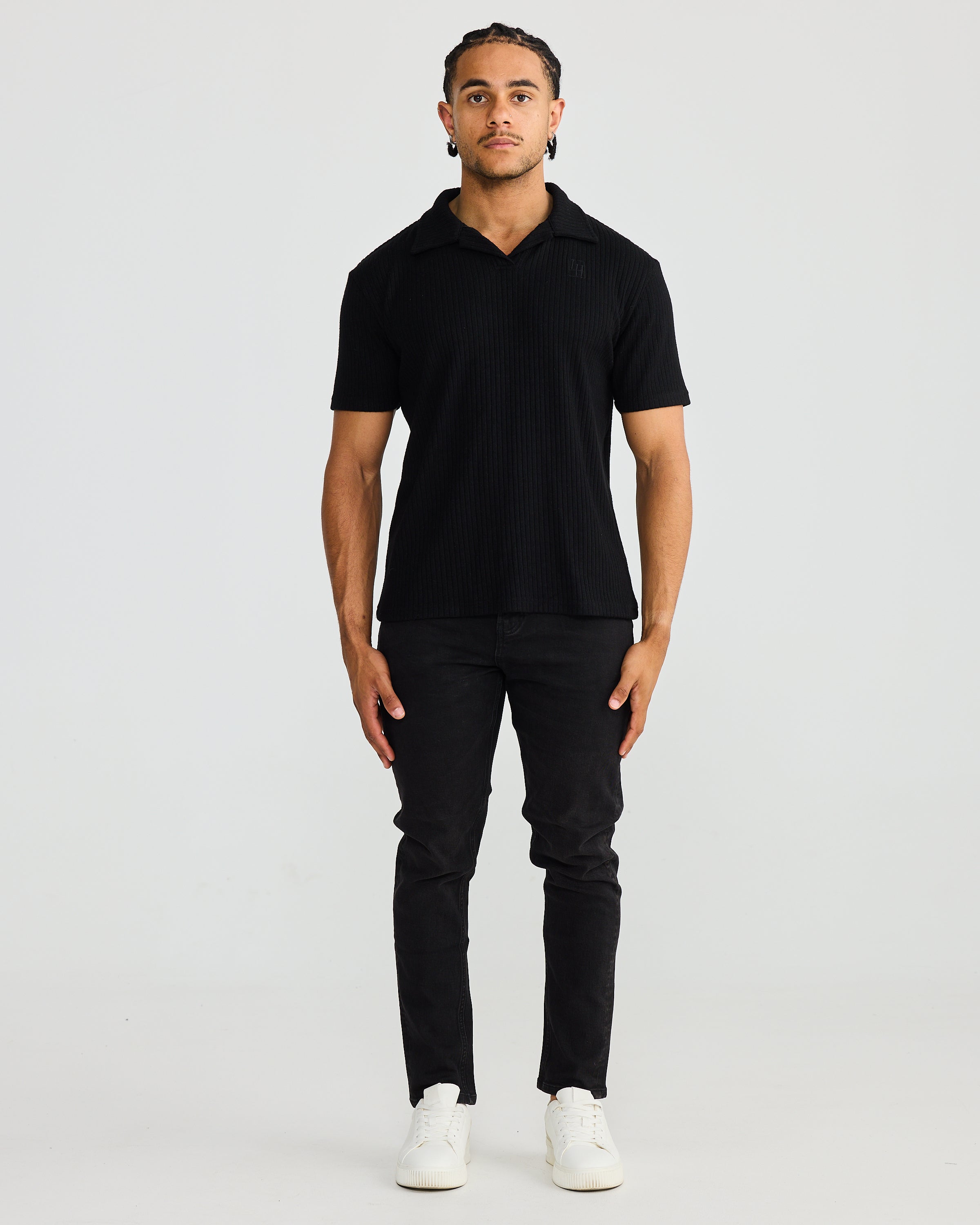 Black Oxford Polo