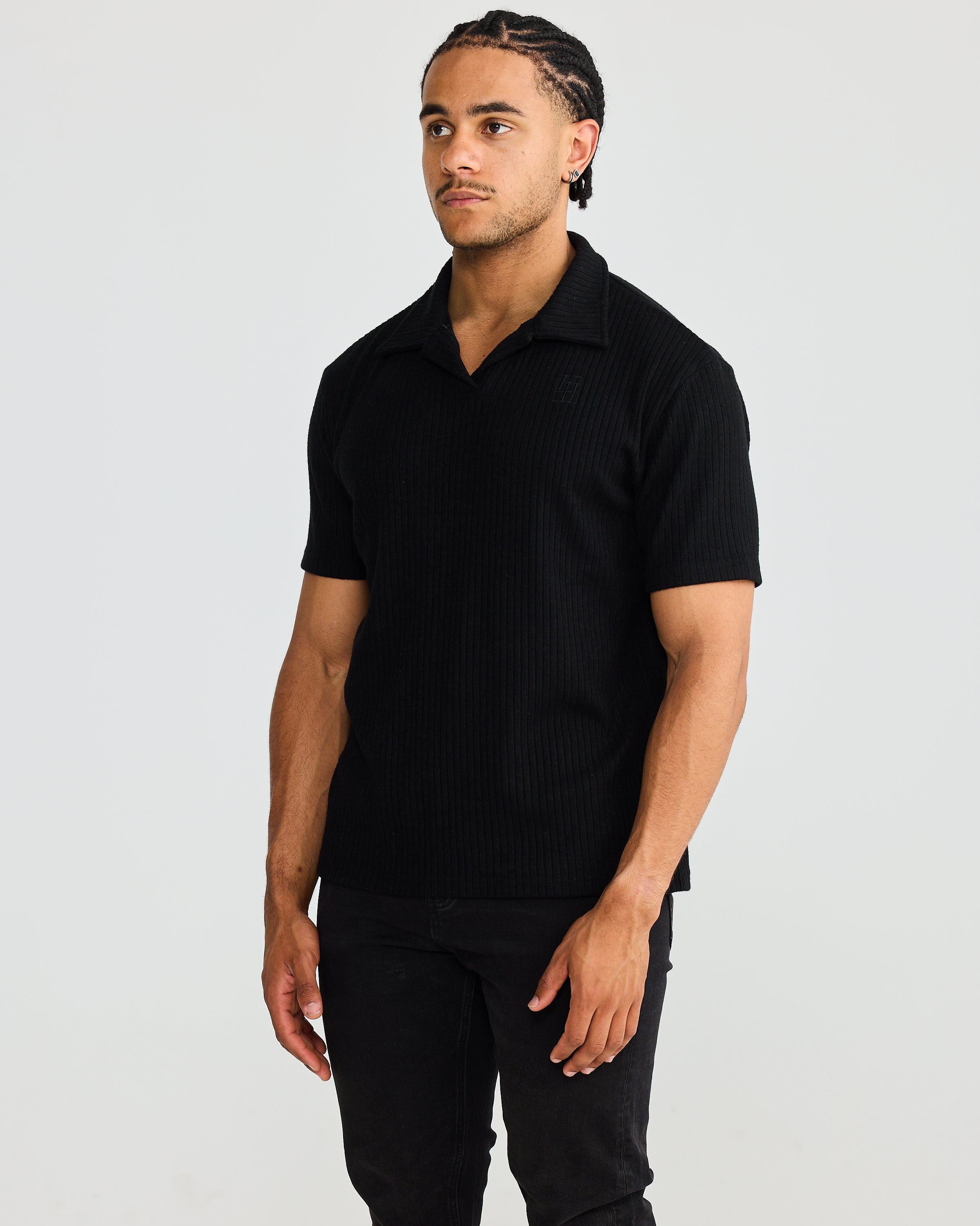 Black Oxford Polo