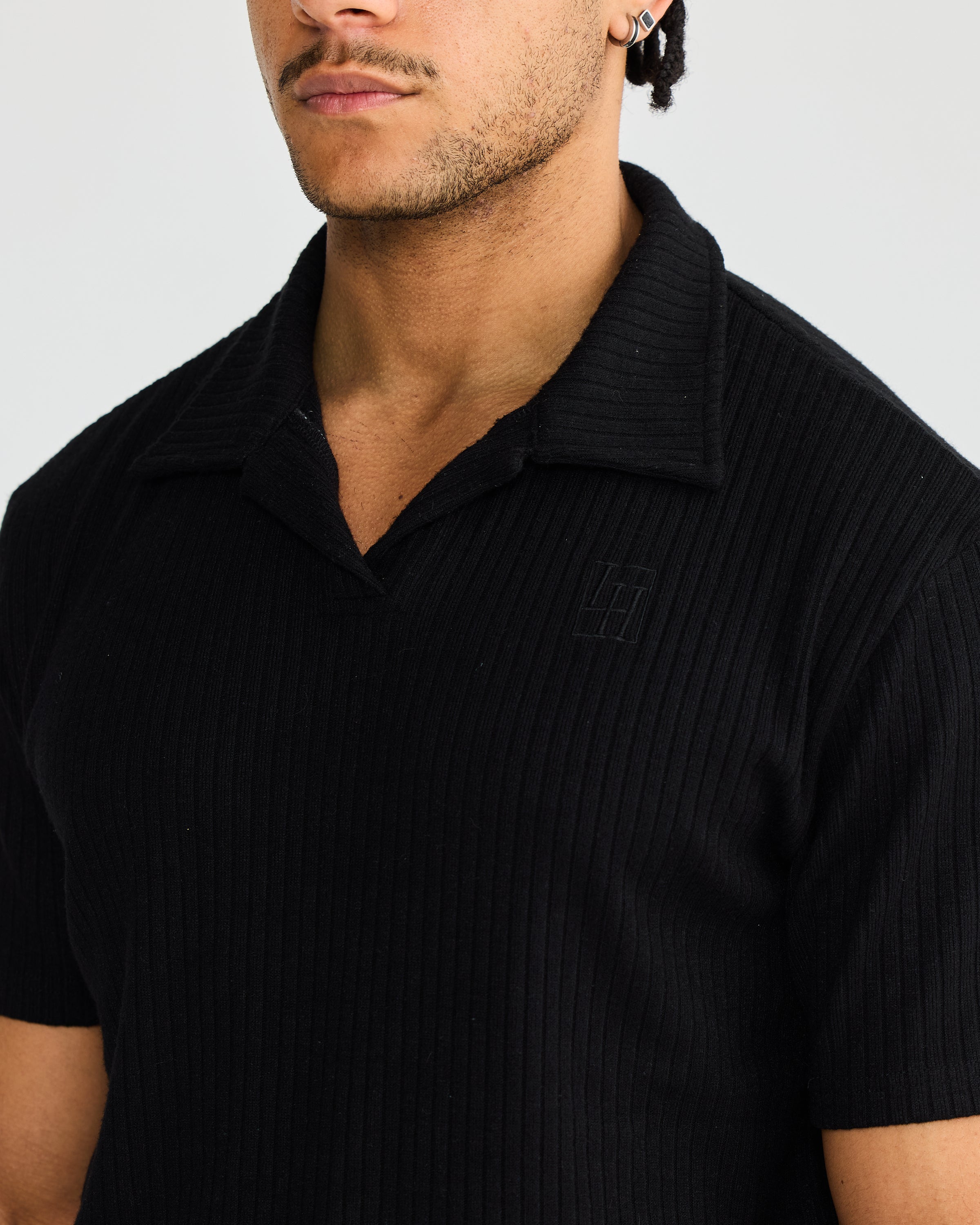 Black Oxford Polo